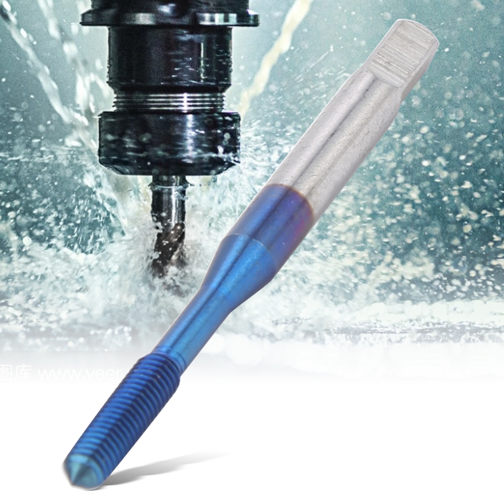 M3-extrusionsgewindebohrer Mit Blauer Nanobeschichtung Für Metrische Maschinen