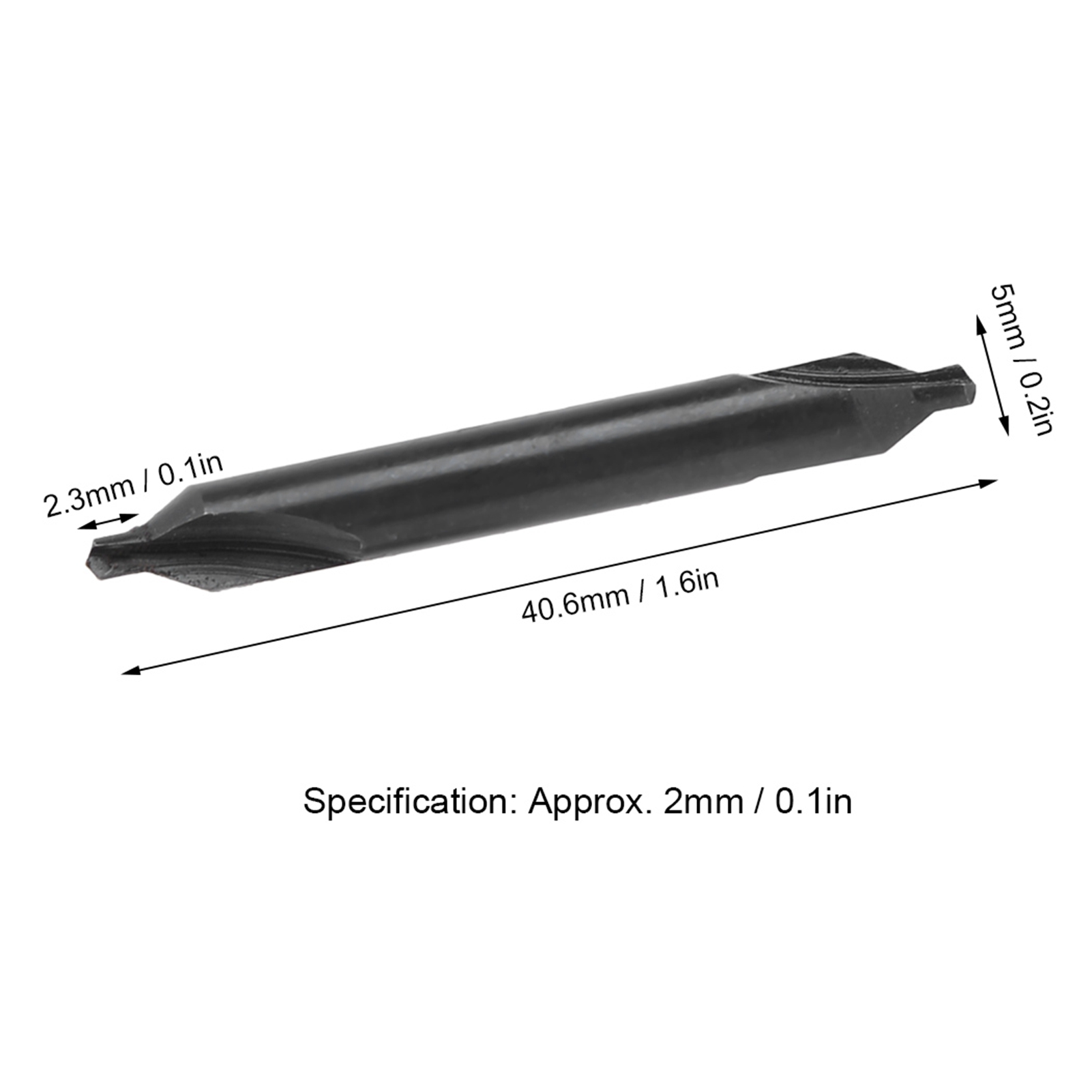 2-mm-zentrierbohrer Für Formstahl Typ A, Edelstahl, Spezialbearbeitungszentren, Vollgeschliffener Spiralpositionier- Und Zentrierbohrer
