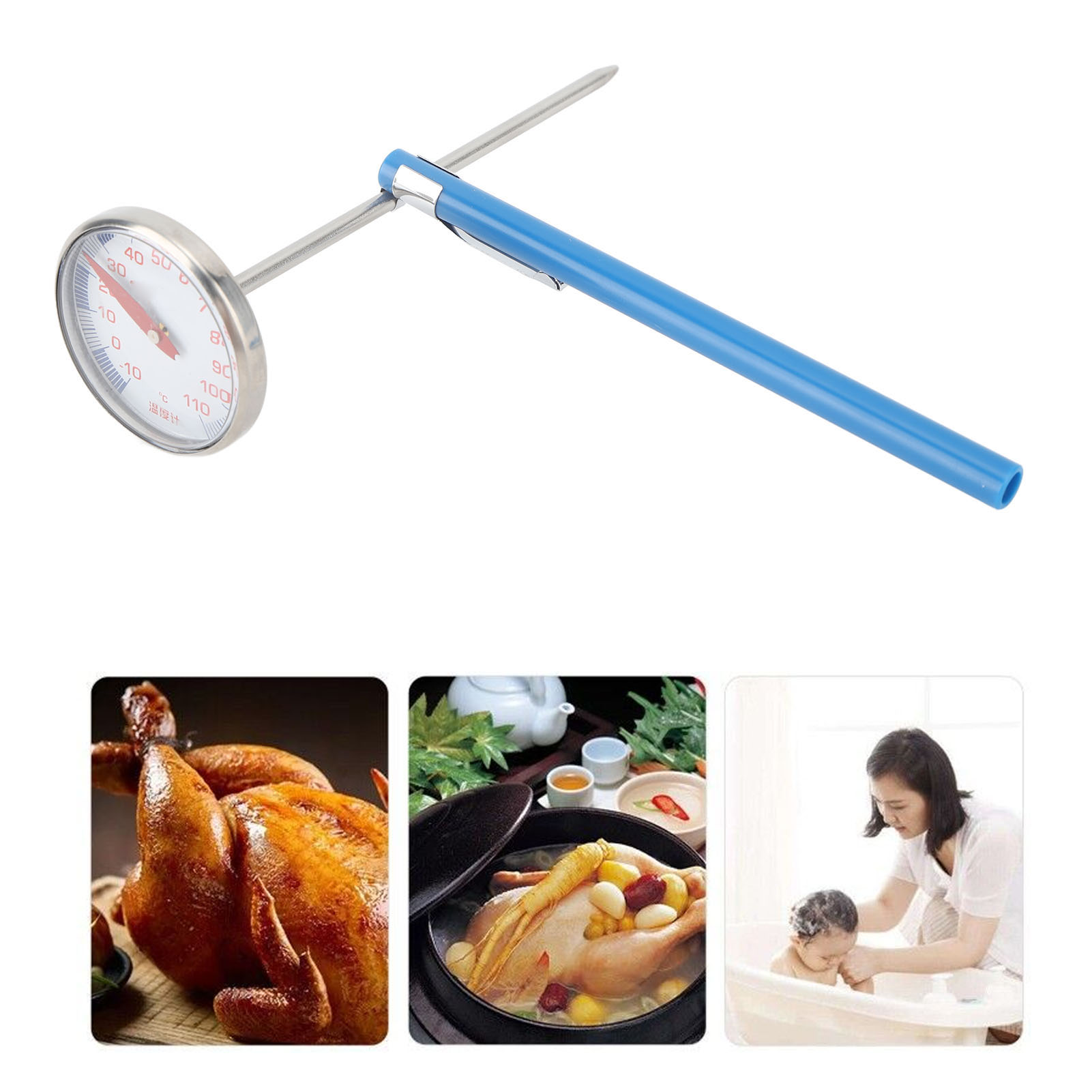 T816 Schnellablesethermometer Für Flüssigkeiten, Nudeln, Milchpulver, Küchenthermometer, Wasserthermometer