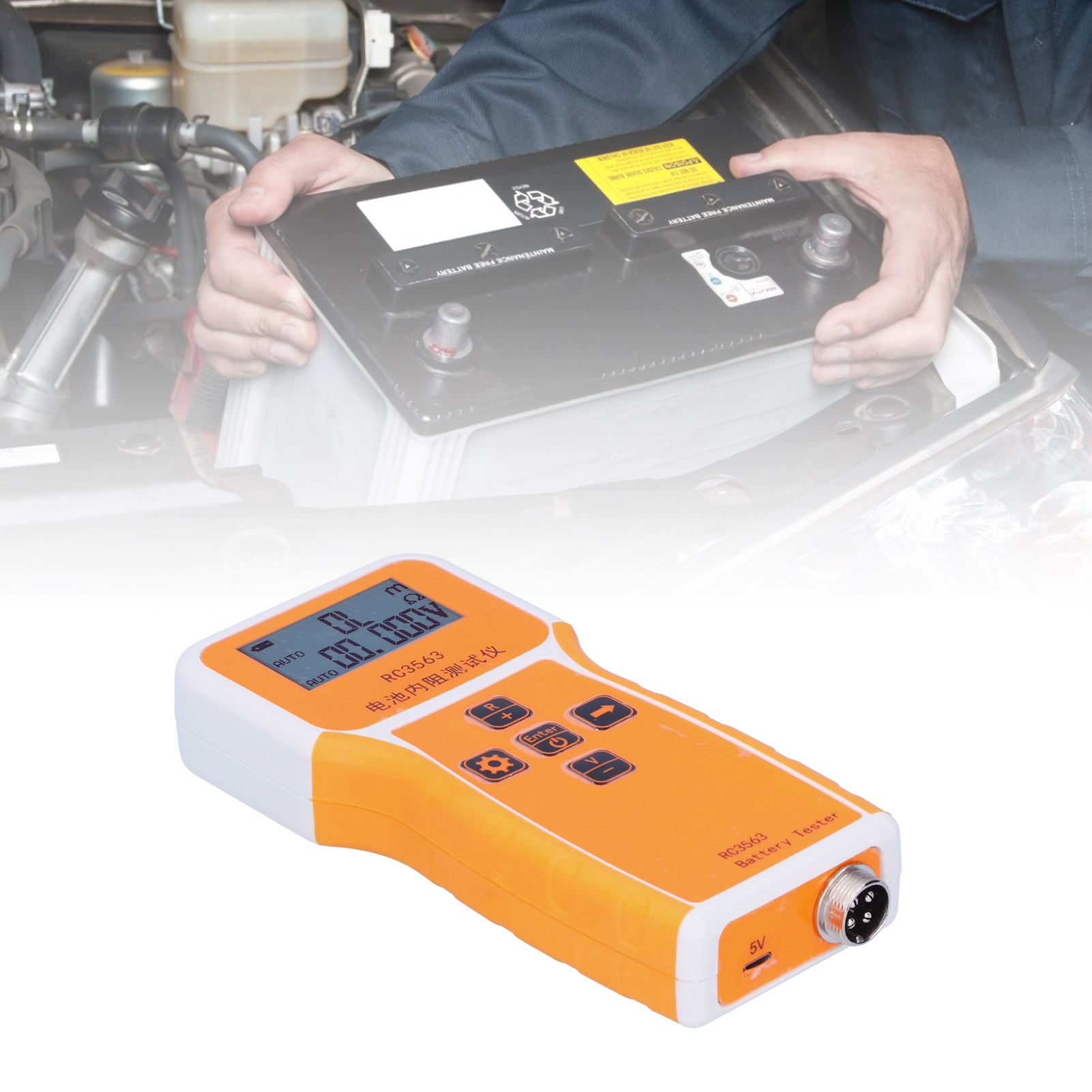 Rc3563 Hochpräzises Innenwiderstandsmessgerät Für Elektrofahrzeuge, Vierleiter-wechselstrom-batterieprüfer Für Lithium-blei-säure-batterien