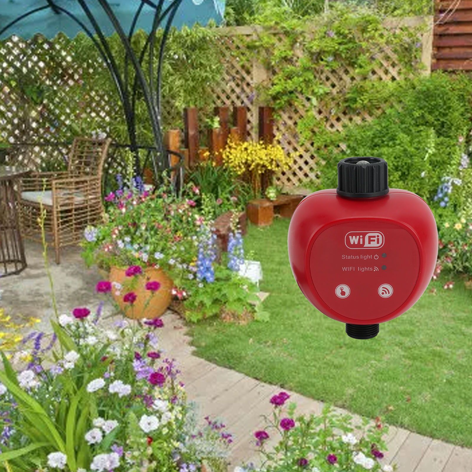 Automatischer Rasensprenger Mit G3/4-innengewinde Für Blumen, Gemüse Und Gärten Im Freien, Intelligenter Timer, Wasserdichter Bewässerungssprüher Mit Touchscreen