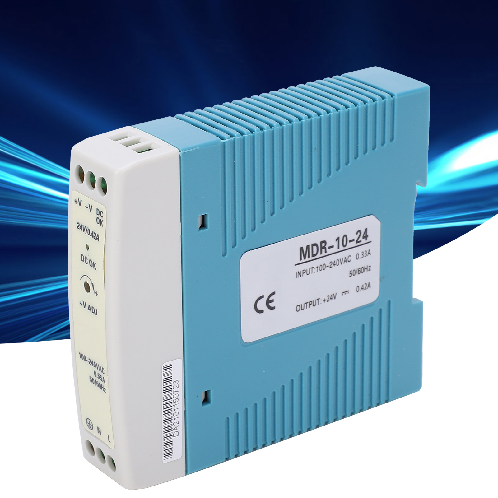 Berm@eingangsspannung 100–240 V Ac Mdr-10-24 10 W 24 V Din-schienen-schaltnetzteil 0,42 A Geregelter Industrieller Sps-steuerungssensor