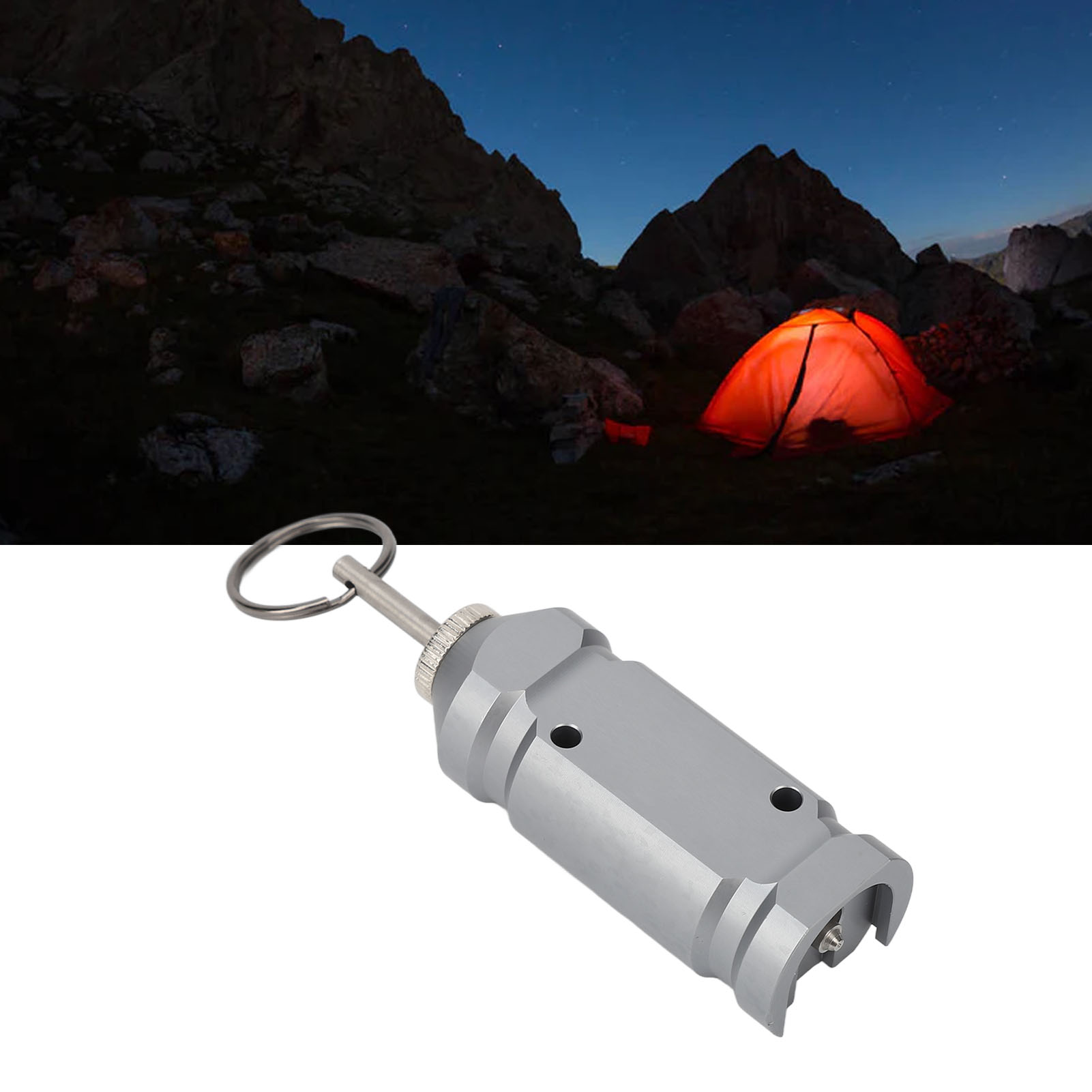 Camping-alarm-auslöser, Sicherheitsdraht-auslöser, Perimeter-alarm, Anthrazitgrauer Stahlnadel-ligaturdraht