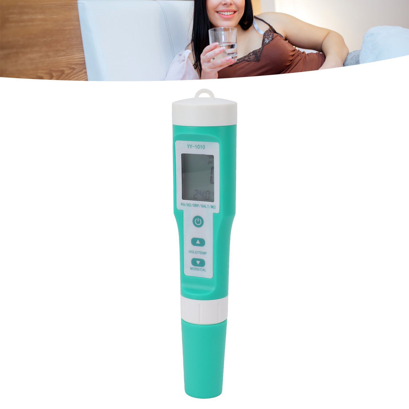 10-in-1 Wasserqualitätstester, Ip67 Wasserdicht, Hochpräziser Ph-wert-messer, Wasserstoff(h2)-indikatorstift, Lebensmittel-salinometer, Nährlösungstester