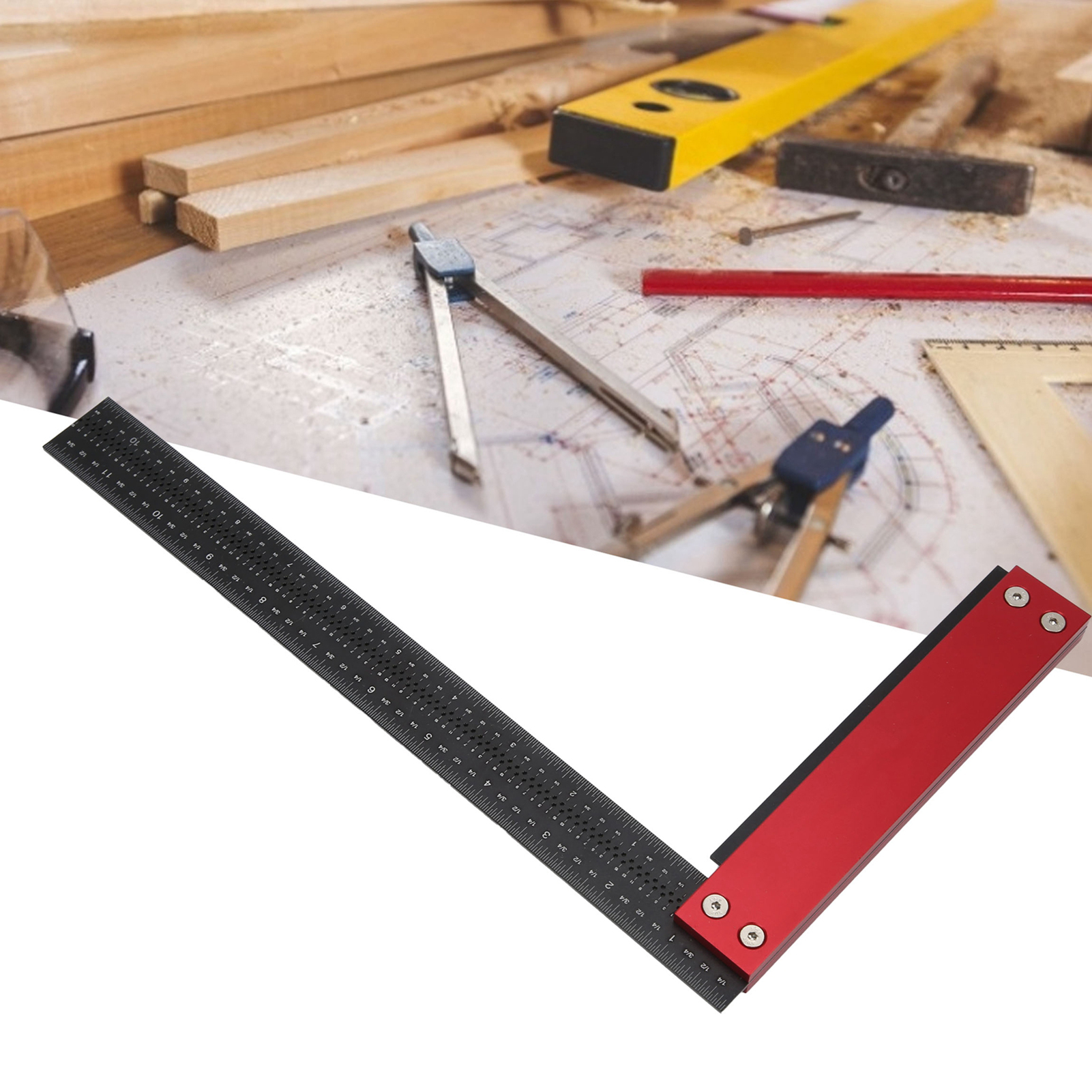 Hochpräziser Winkel Aus Aluminiumlegierung, Bohrschablone Für Die Holzbearbeitung, Schreinerwinkel, Anreißhilfe