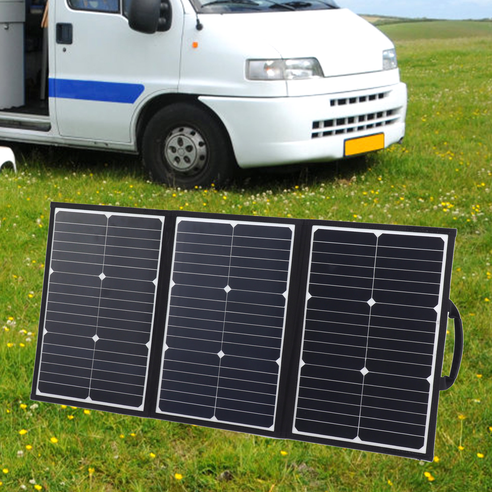 60-w-tragbares, Faltbares Und Wasserdichtes Solarladegerät Für Outdoor-camping