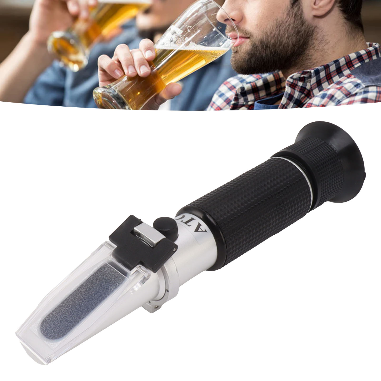 Tragbares Aluminium-refraktometer 1.12, Gerät Zur Messung Der Malzstärke Von Bier, Alkoholtester.