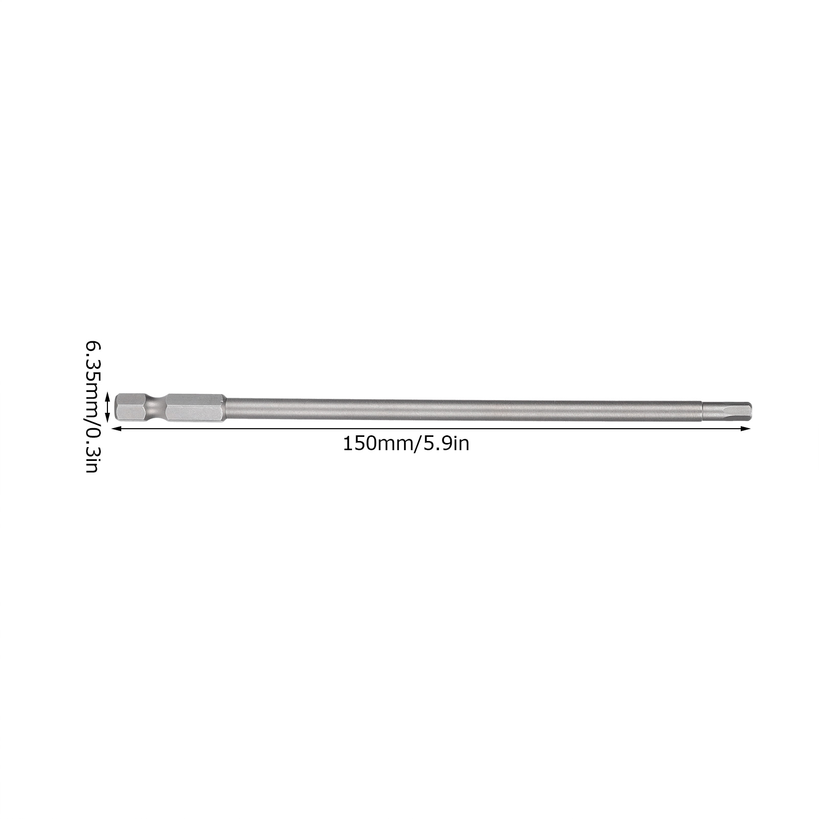 4-mm-inbusschlüssel-bit, Gehärteter Elektroschraubendreher-bit Mit Magnetischer Spitze, S1/4, 150 Mm
