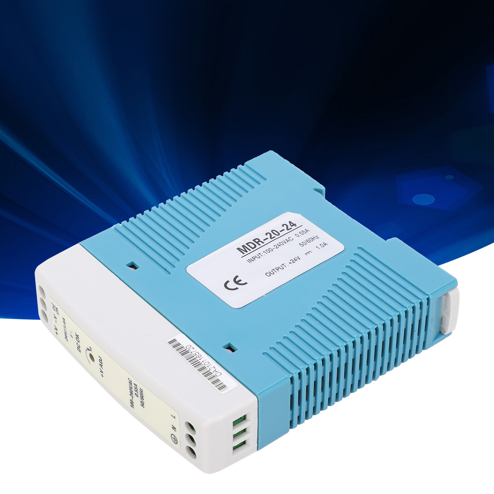 Berm@mdr-20-24 Schaltnetzteil, 20w/24v/1a Ausgang, Ultradünne Din-schiene, Industriequalität, 100-240vac Eingangsspannung.