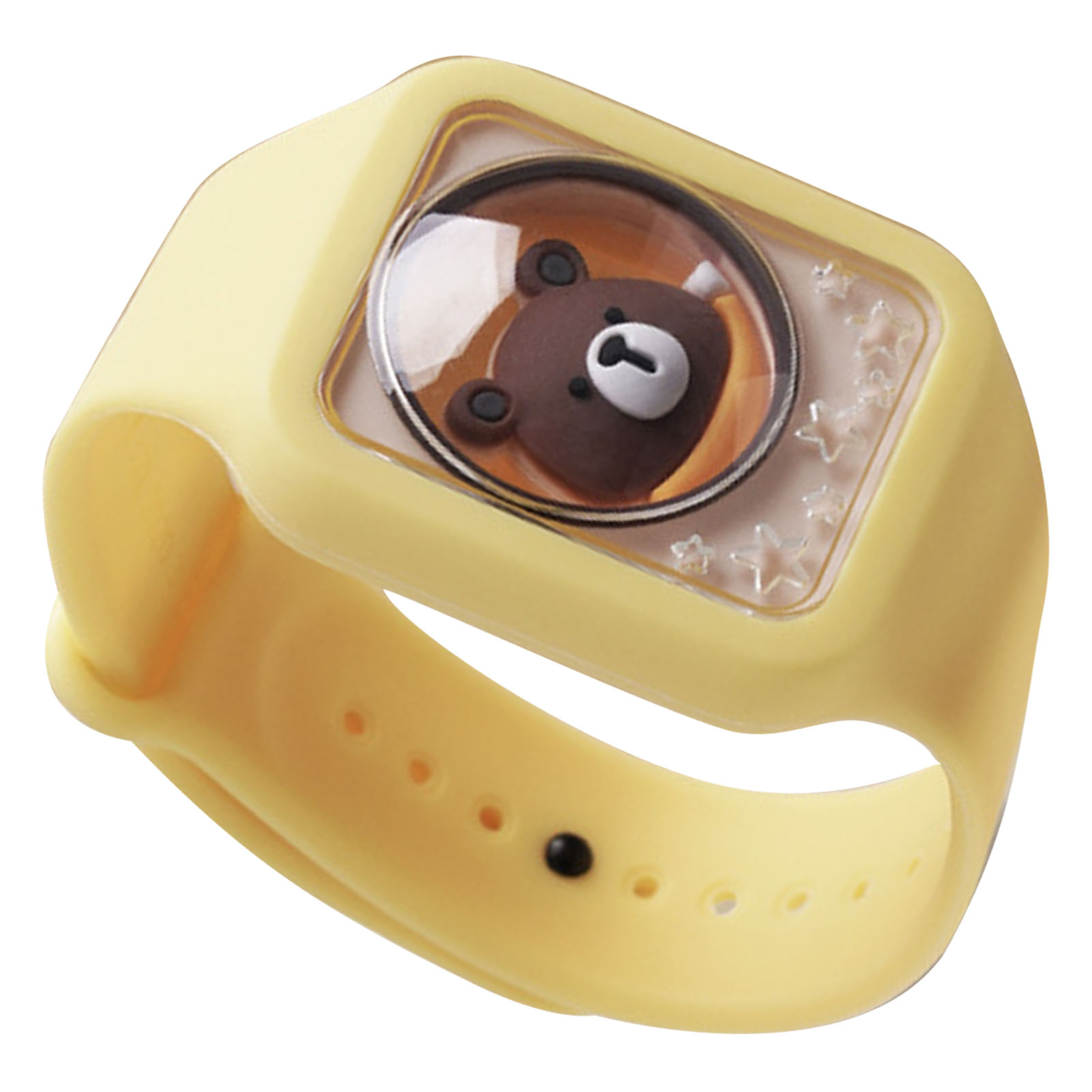 Lebebe Mückenschutzarmband Mit Ätherischen Pflanzenölen Für Kinder Und Babys, Mückenschutzuhr Für Draußen, Silikonarmband, Zitronengelb