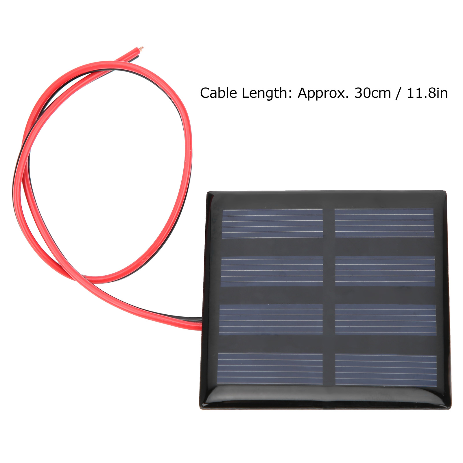 2v Dc 150ma Epoxidharz-solarpanel + 30cm Rotes Und Schwarzes Kabel
