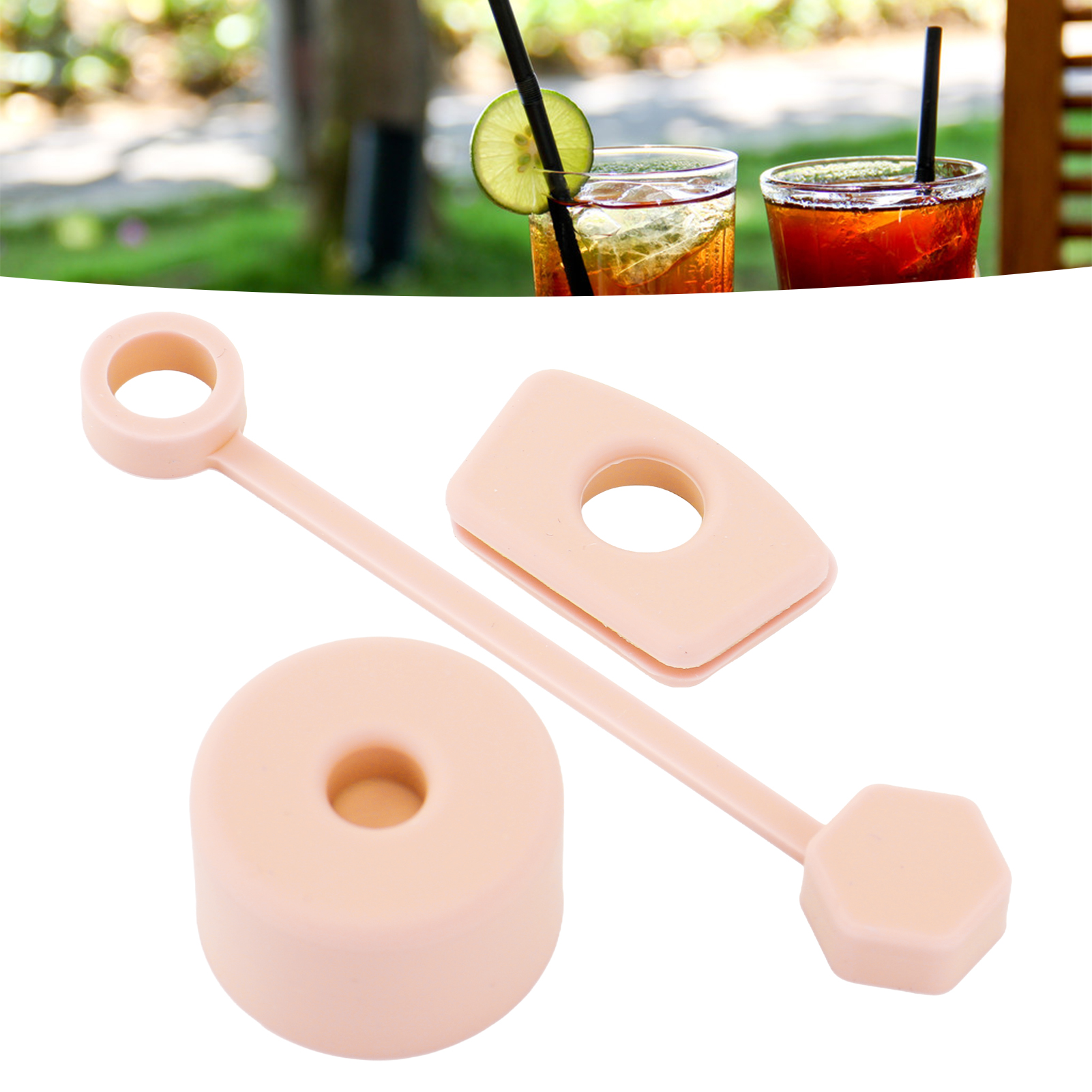 Auslaufsicherer Silikonverschluss Für Stanleycup-reisebecher, Rosa Silikon-strohhalmverschluss Für Stanleycup-becher