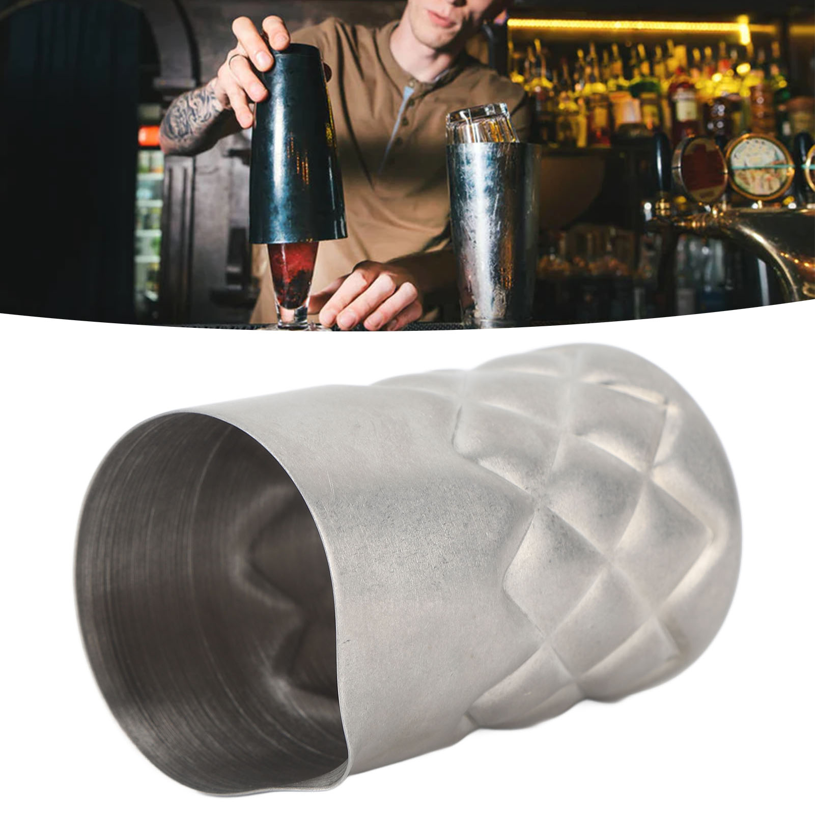 Messbecher Aus Edelstahl 304, Ideal Für Latte Art, Mit Graduierungen Und Antikem Siebmuster, 60 Ml
