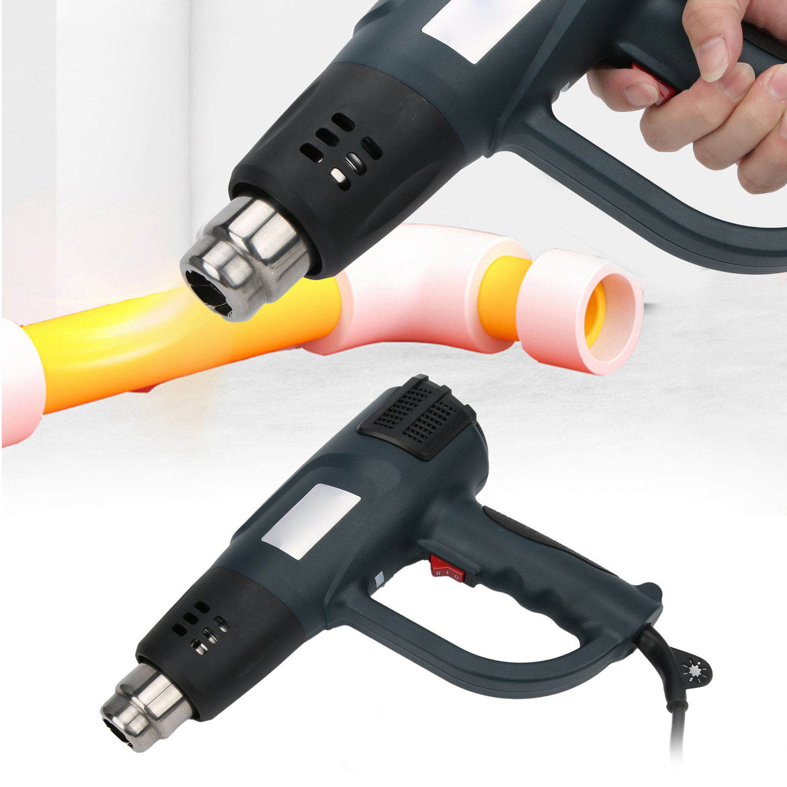 Gongjue Gj-8020r 2000w Heißluftpistole Mit Elektronischer Temperaturregelung, Europäischer Standard 220v
