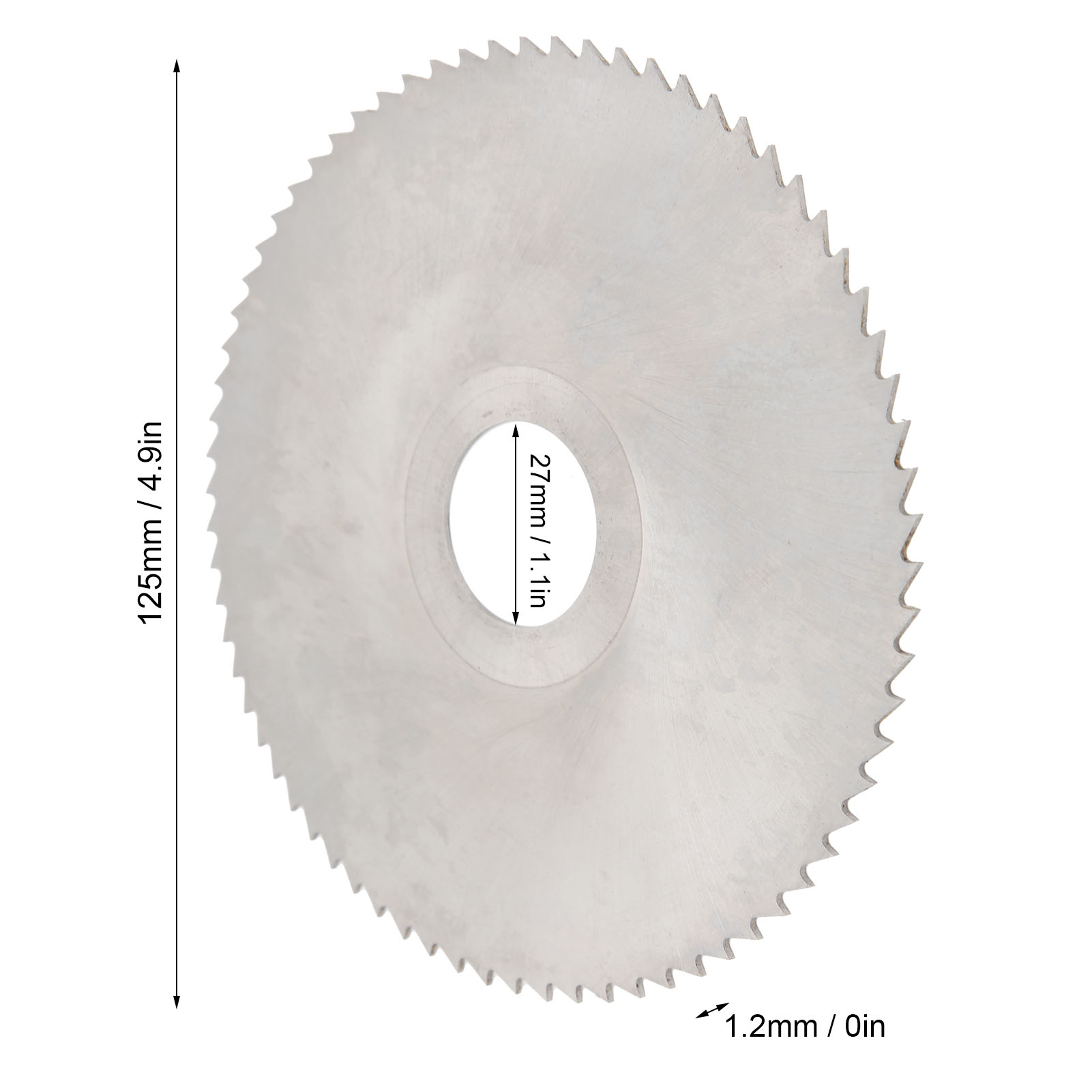 Schneideinsatz Aus Hochgeschwindigkeitsstahl, 125 X 1,2 X 27 X 72 Zähne