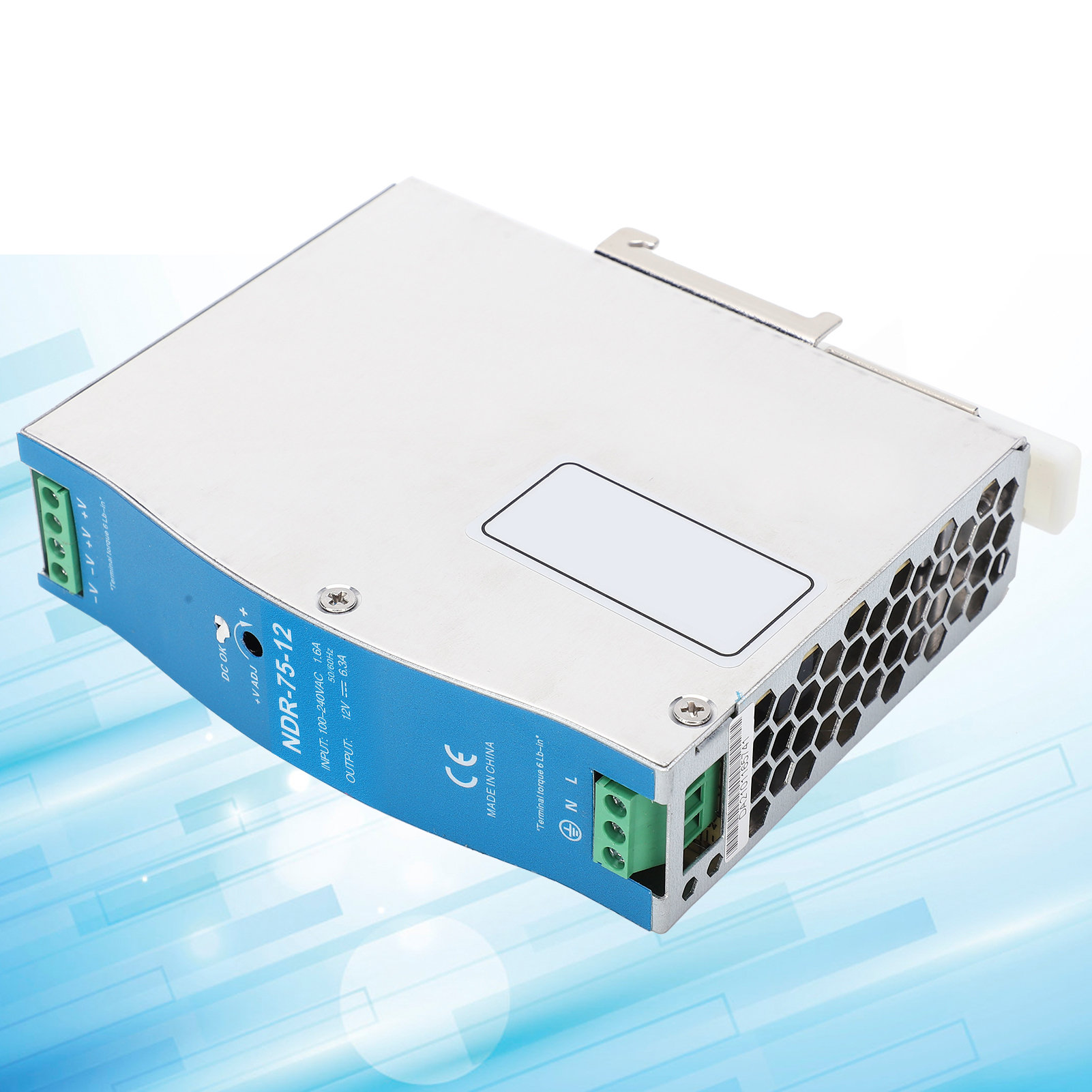Berm@ndr-75-12 75w 12v Din-schienen-schaltnetzteil, 6,3a, Für Industrielle Sps-steuerungsschränke, Sensoreingangsspannung 100-240v Ac
