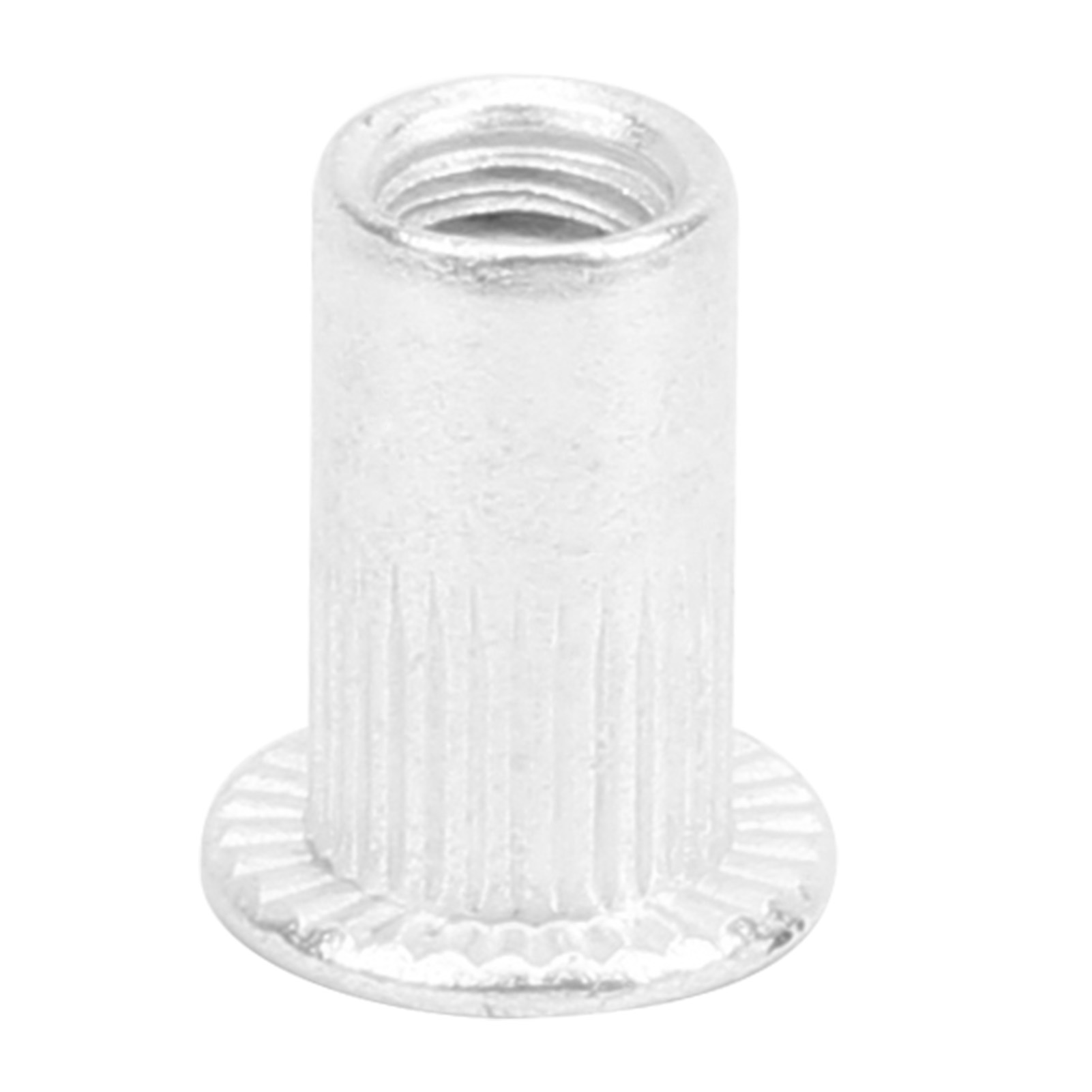 100 Stück/packung M4 Aluminium-nietmuttern Mit Flachkopf Und Vertikaler Nut