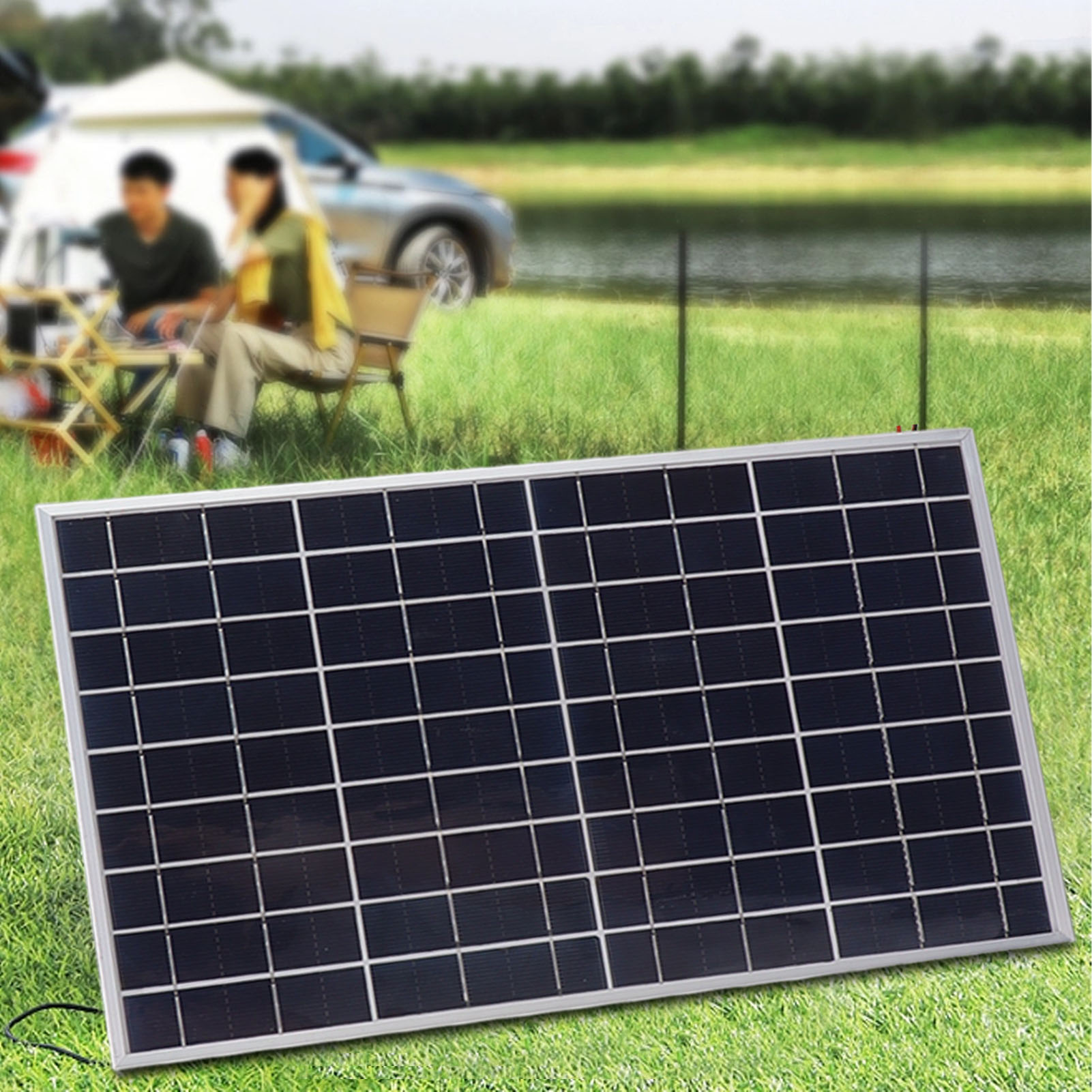 Hocheffizientes 15-w-, 18-v-polykristallin-solarladegerät-set, Schutzart Ip65 (wasserdicht), Mit Cc-krokodilklemme