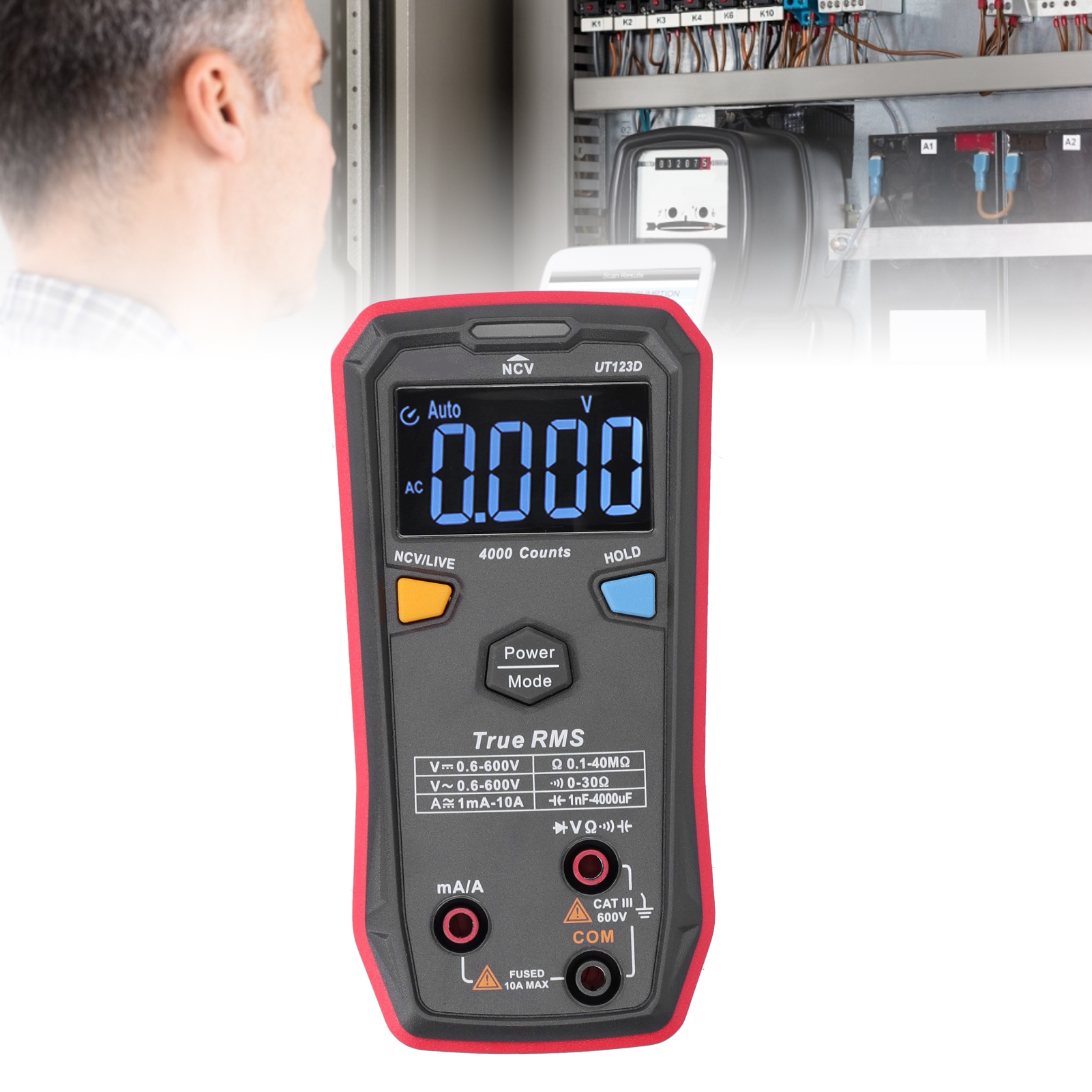 Ut123d Uni-t/uni-t Smart Digitalmultimeter, Hohe Präzision, Multifunktionales Digitaldisplay, Für Elektrische Reparaturen