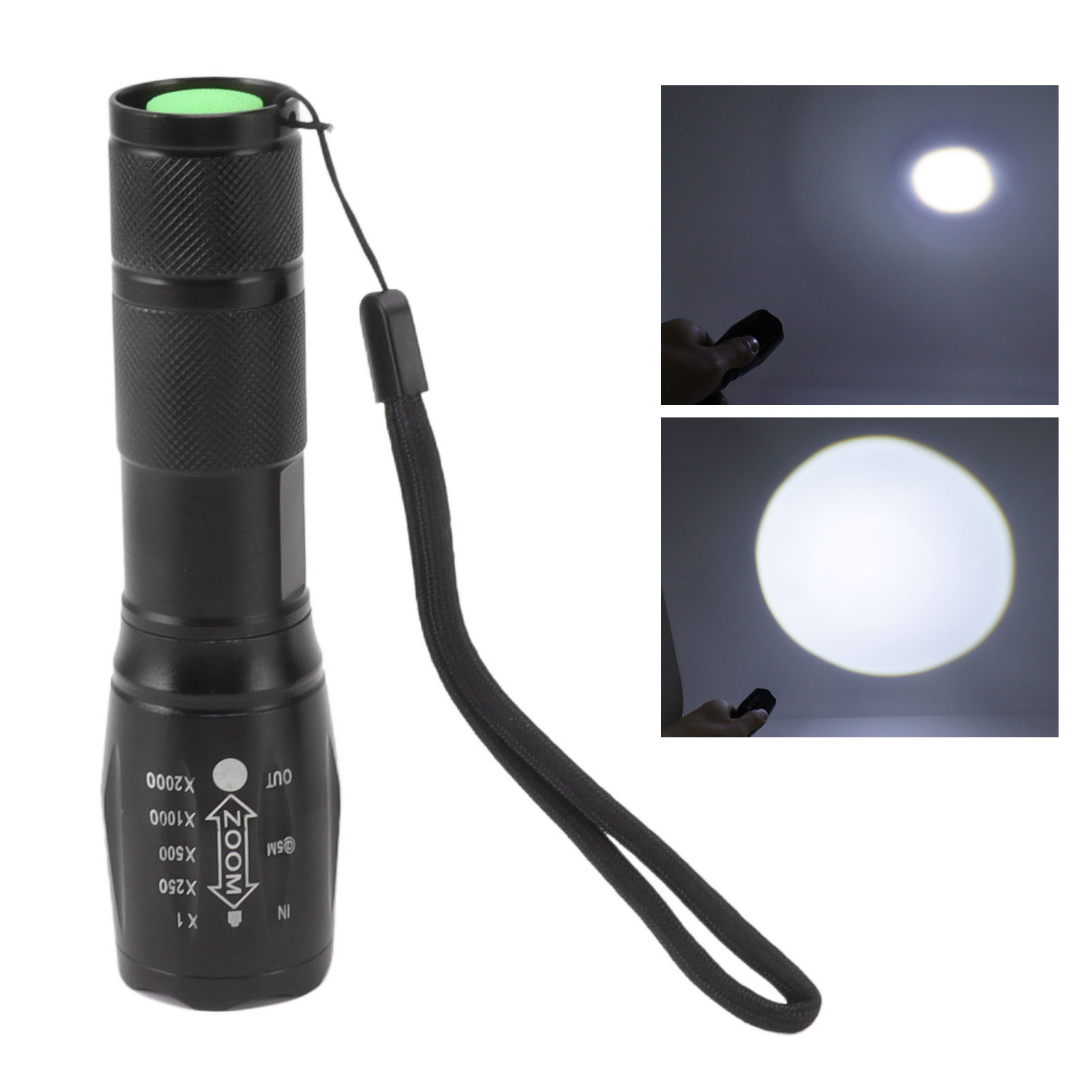 Wiederaufladbare Led-taschenlampe, Hochleistungs-taschenlampe Aus Aluminiumlegierung