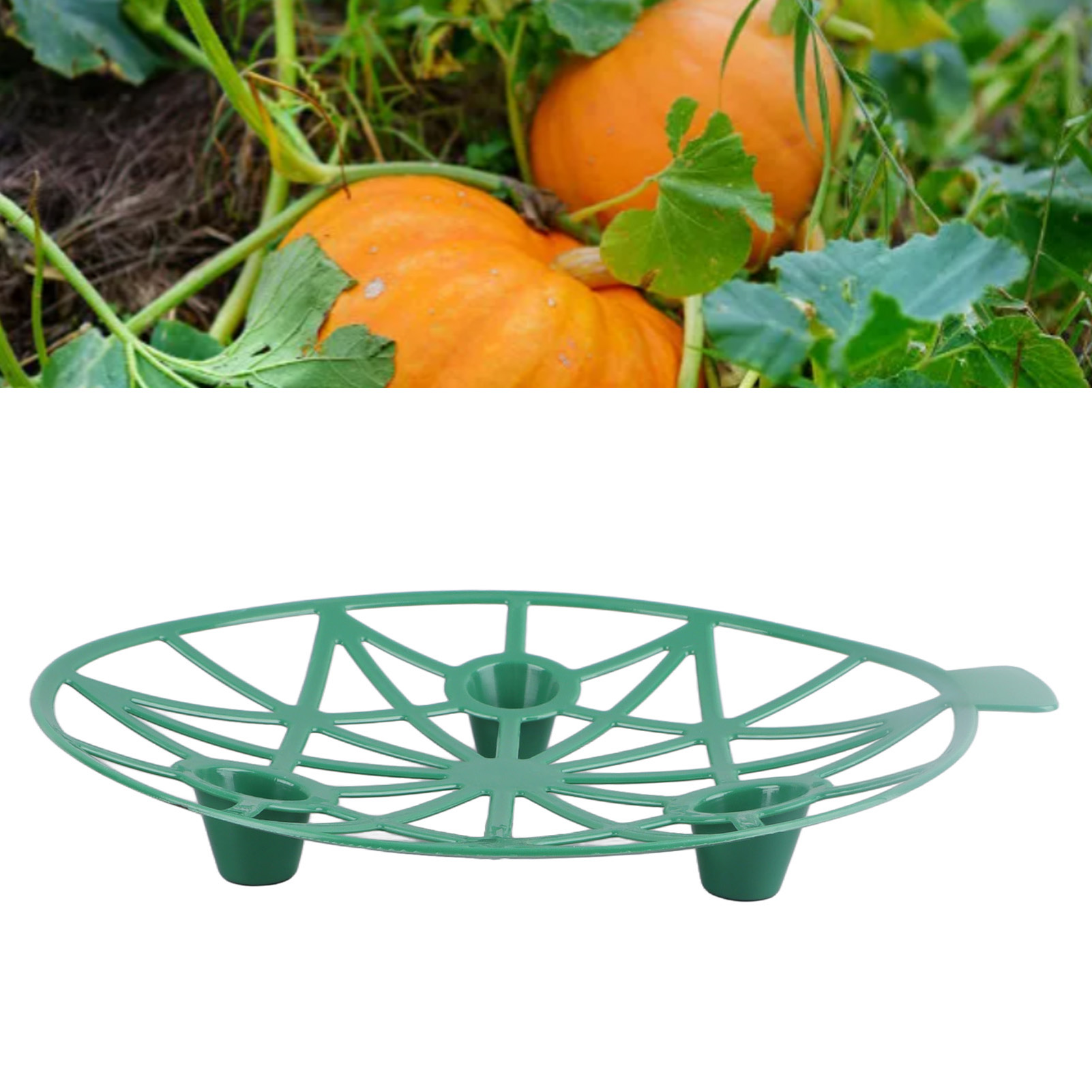 Ein Set Aus 10 Gartenobstschalen, Wassermelonenständern Für Zuhause, Fäulnisschutzstützen Für Gartenobst, Grün.
