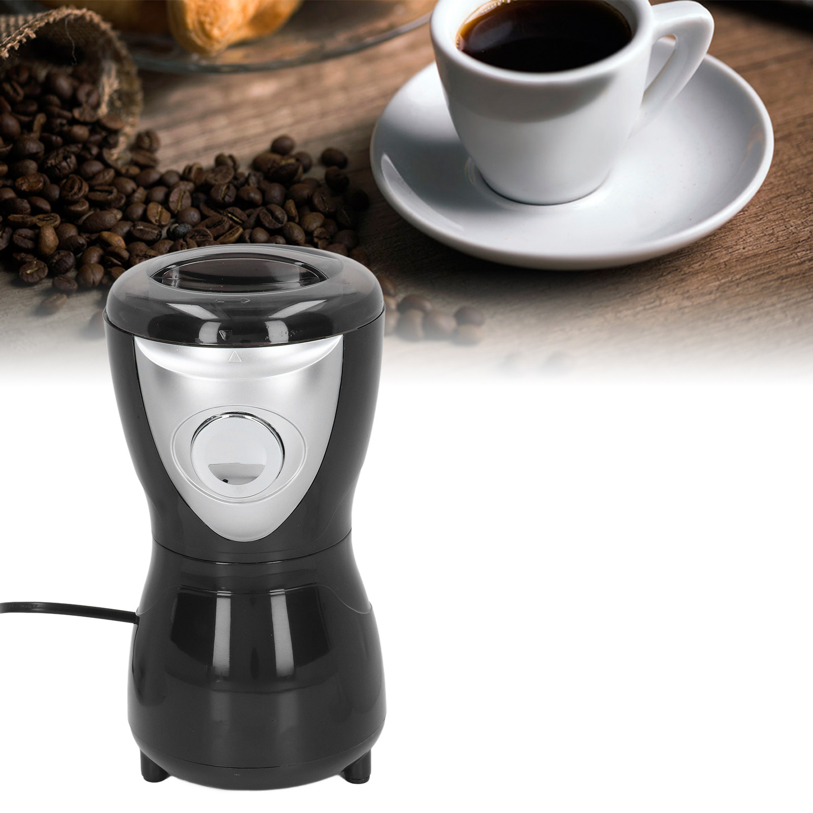 Elektrische Kaffeemühle Mit 300 W Leistung Zum Mahlen Von Kaffeebohnen, Gewürzen Usw., Mit Edelstahlklingen, Europäischer Standard 220 V.