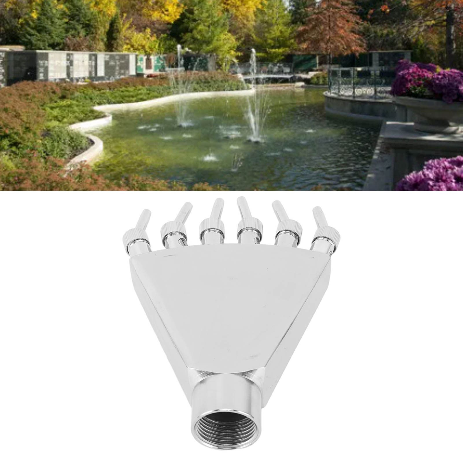 Edelstahl-wasserstrahldüse Mit Phönixschwanzmuster, Verstellbare Fontänendüse