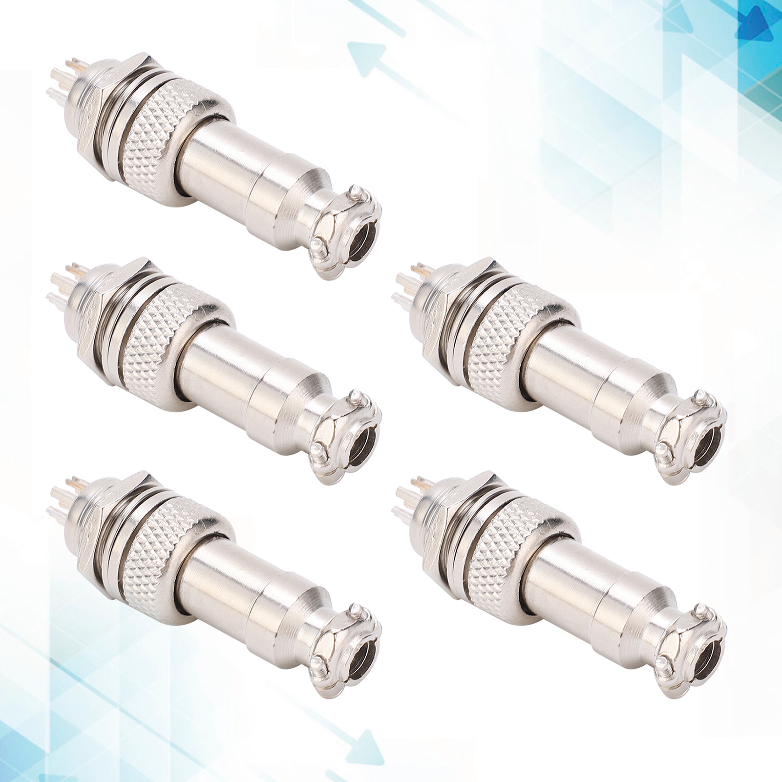 Gx12 Luftfahrtstecker Und -verbinder, Kompletter Satz Gx12-2-3-4-5-6p (6-polig) Luftfahrtstecker Und -verbinder