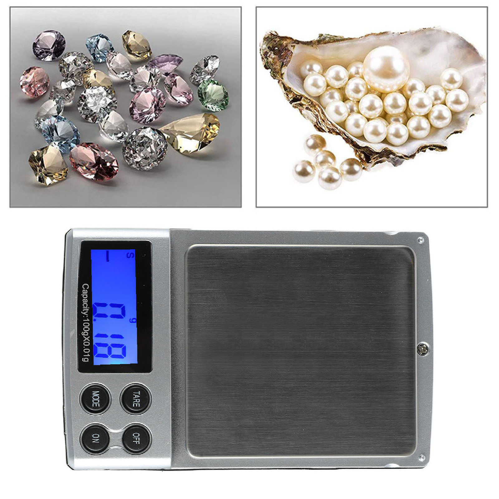 Mini-tragbare Elektronische Taschenwaage, Handflächengroße Schmuckwaage, 0,01 G, Tischwaage, Für Den Heimgebrauch, Waage Für Gold, 100 G/0,01 G.