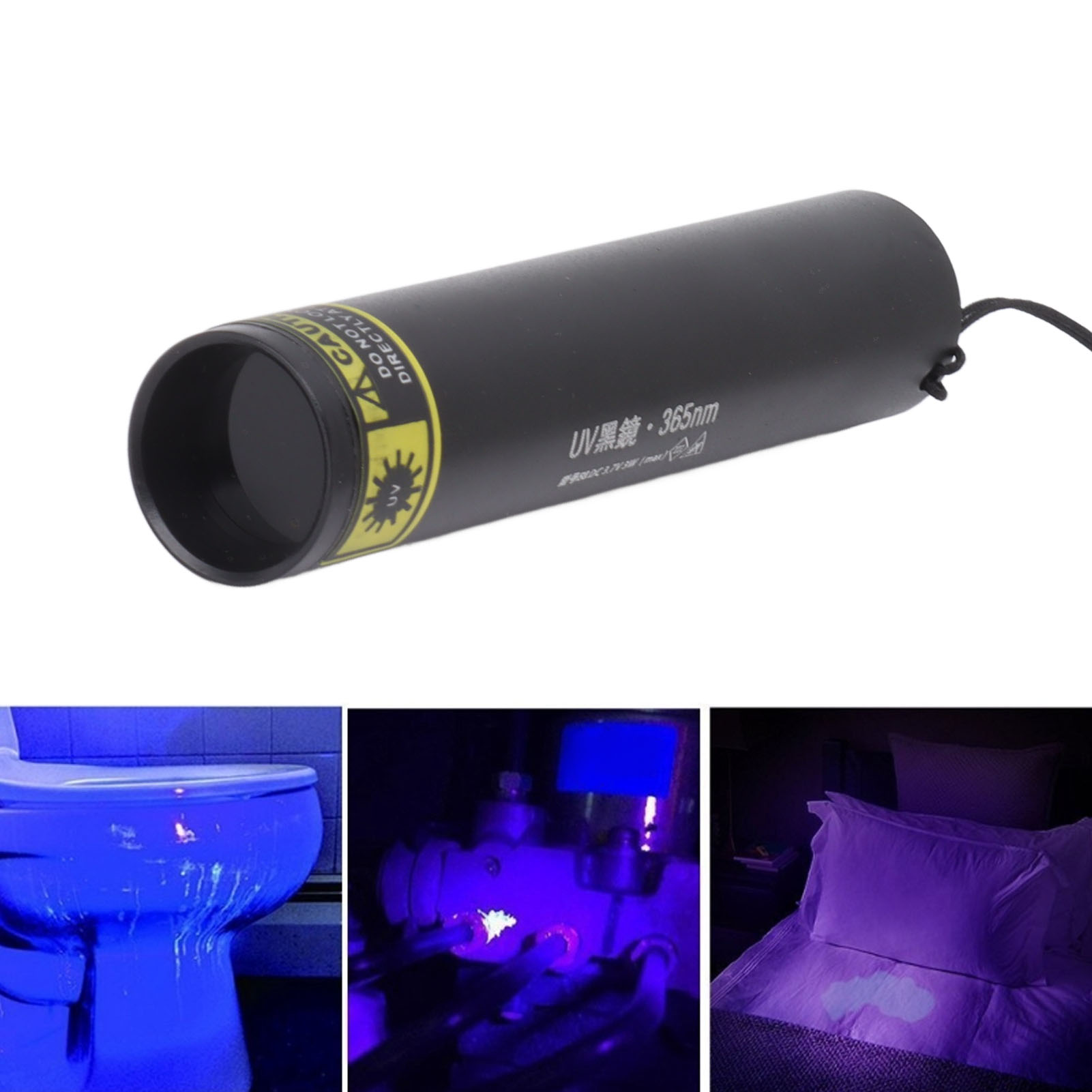 Mini 3w 365nm Usb Wiederaufladbare Uv-taschenlampe, Tragbare Schwarzlicht-uv-taschenlampe Zum Aufspüren Von Flecken, Mineralien, Silber Und Tierurin.