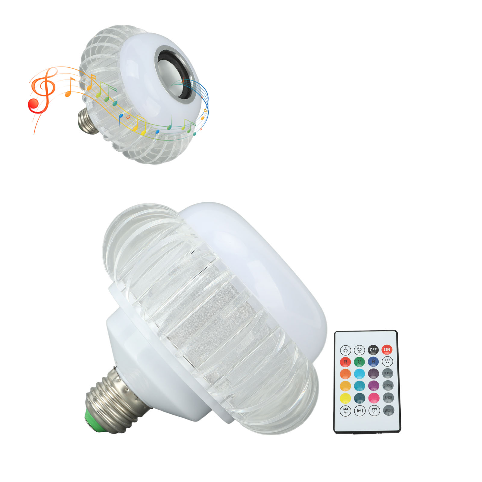 Kabellose Lautsprecherlampen, Bluetooth-lampen, Rgb-smart-musiklampen Mit Fernbedienung, E27/e26-farbwechsellampen, Dekorationen Für Familienfeiern, Weihnachten Und Halloween.