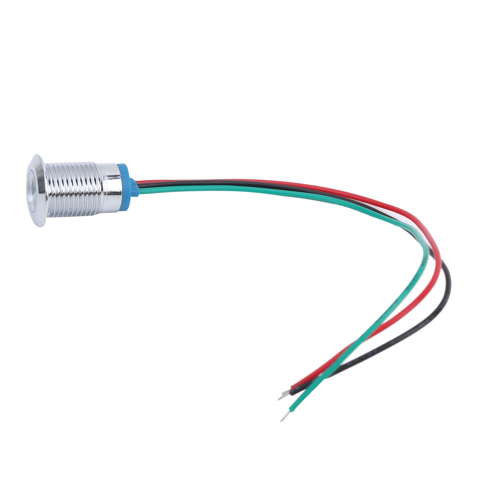 Verkauft Im Vierer-set, 12 Mm Wasserdichte Zweifarbige Led-anzeigen Aus Metall, Signalleuchten, 3-6 V Gemeinsame Kathode Rot Und Grün.
