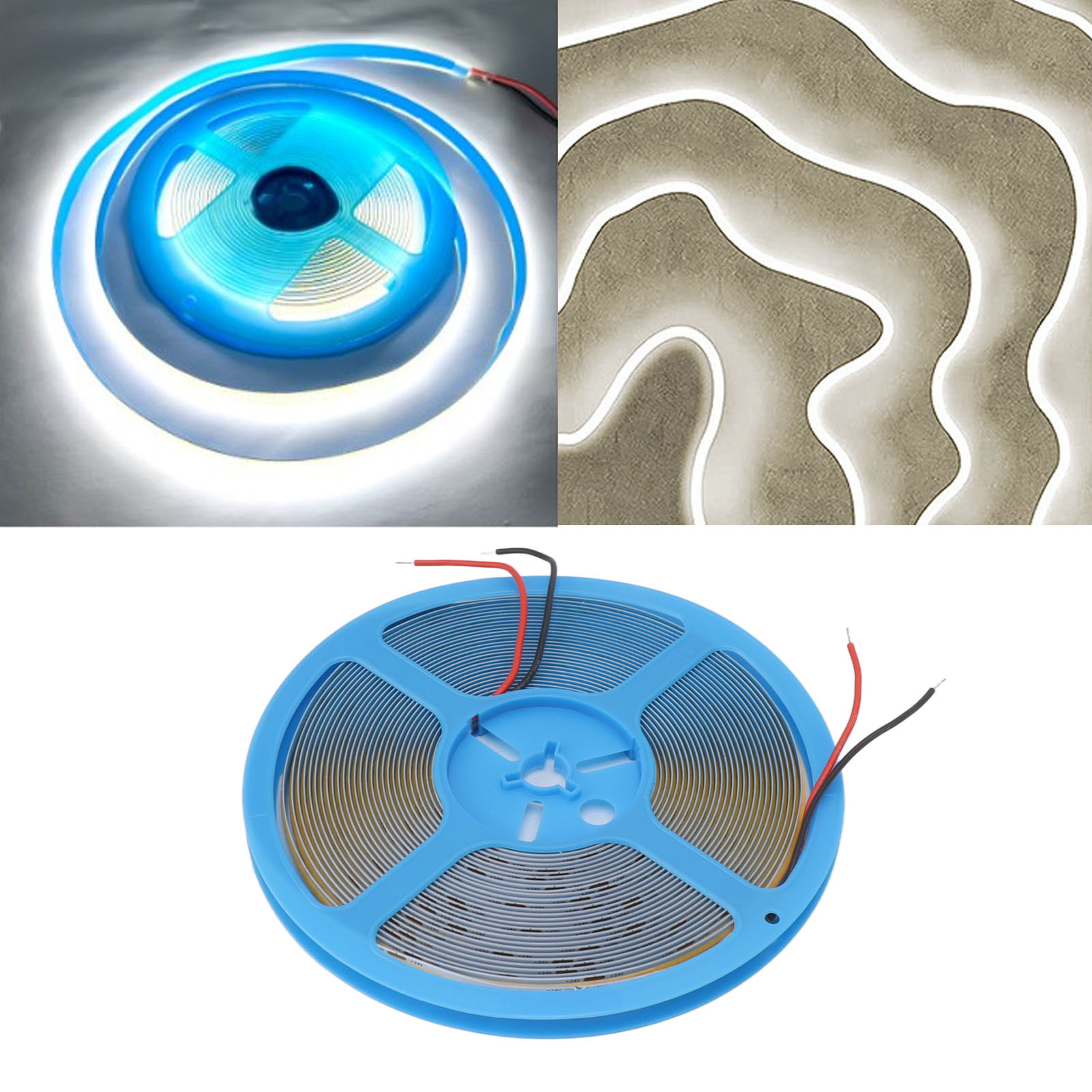 Cob-led-streifen, Niederspannung, Flexibel Und Selbstklebend, 10 M Länge, Geeignet Für Den Innen- Und Außenbereich, Neutrales Licht 4000 K.