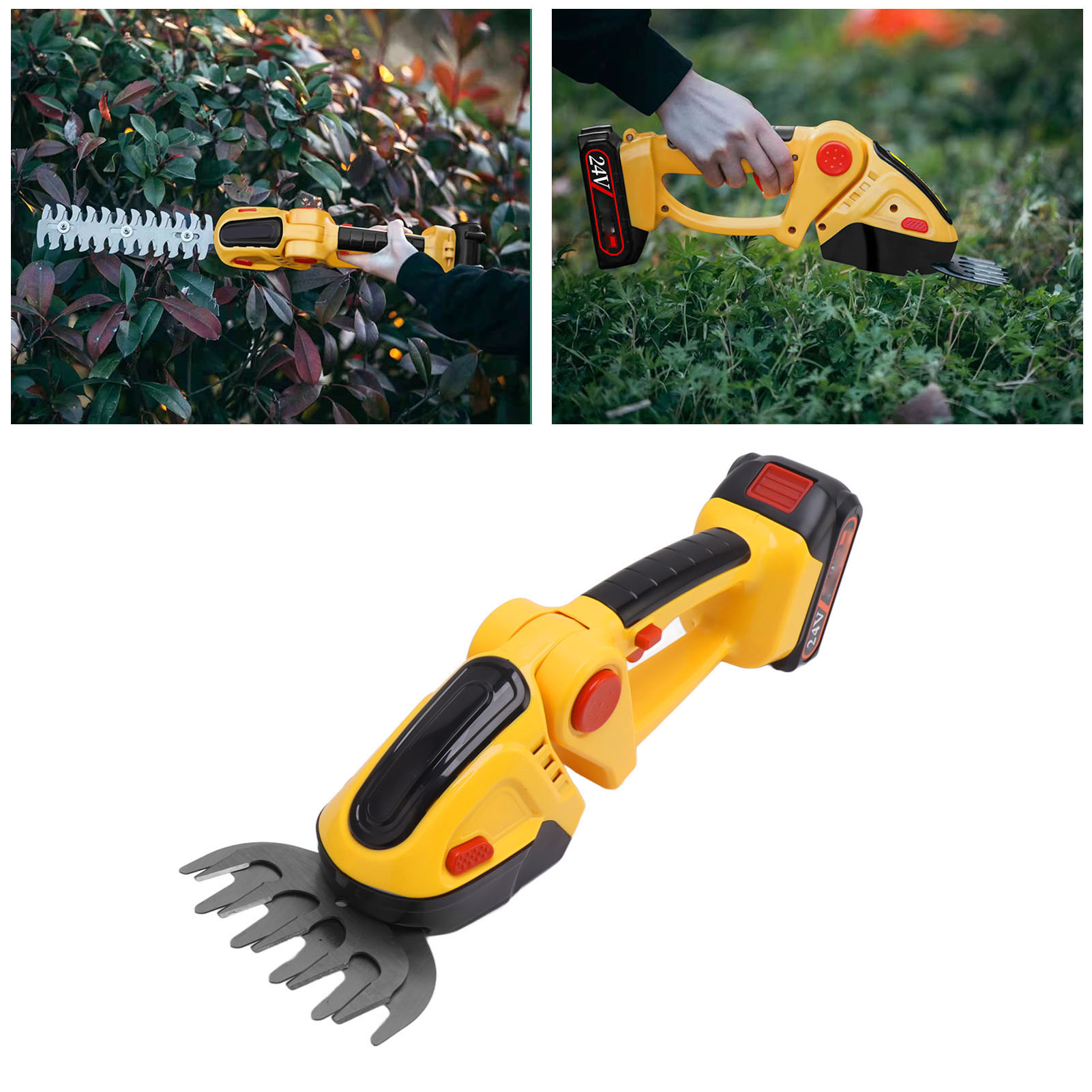 Akkubetriebene 110-240v Gartenschere, Heckenschere, Wiederaufladbare Elektrische Heckenschere Mit Grünem Riemen, Gartenheckenschere, Einhändig Bedienbare Elektrische Heckenschere (europäischer Standar