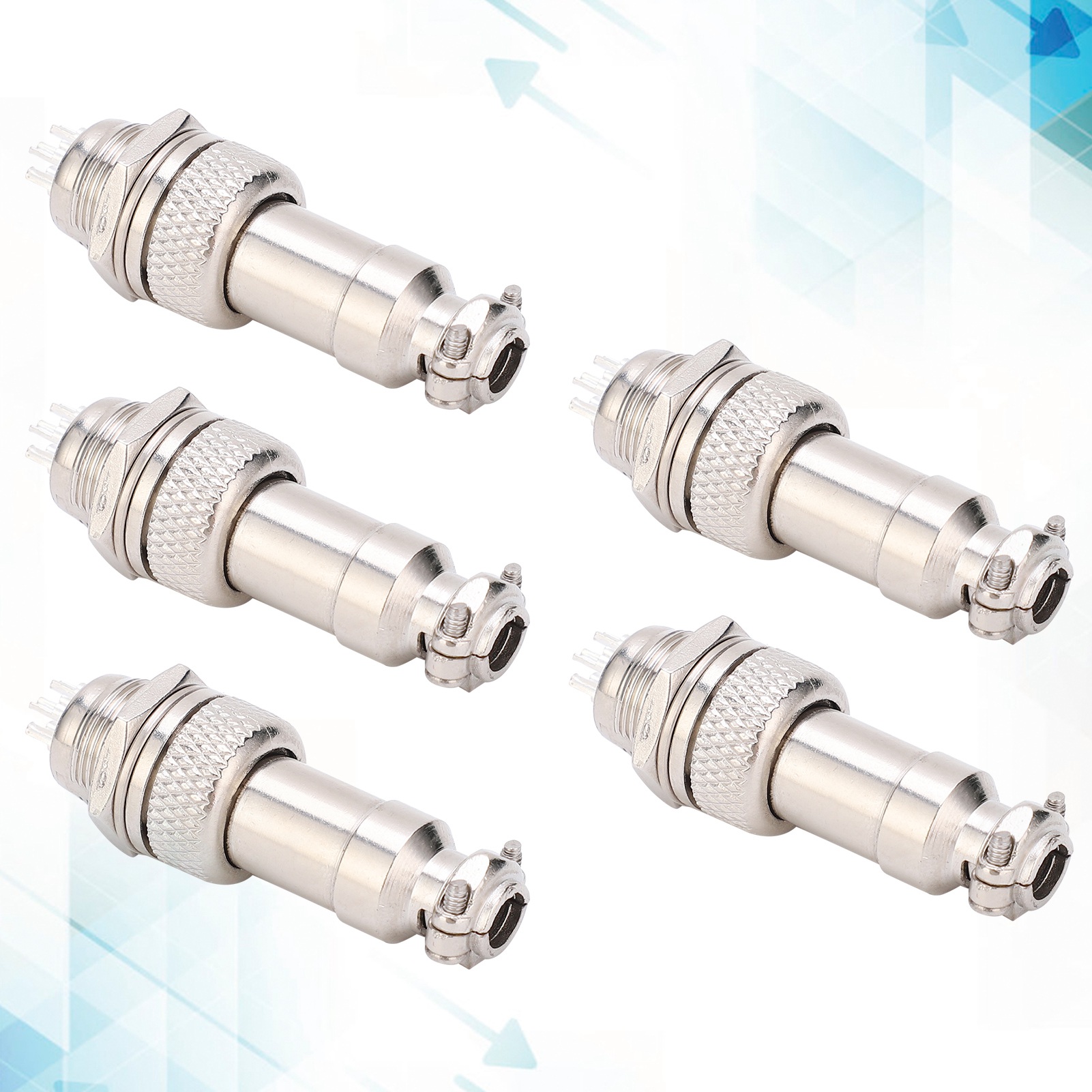 5 Gx12-luftfahrtstecker Und -buchsen, Kompletter Satz Gx12-2-3-4-5-6p (5-polig) Luftfahrtsteckverbinder Und -armaturen