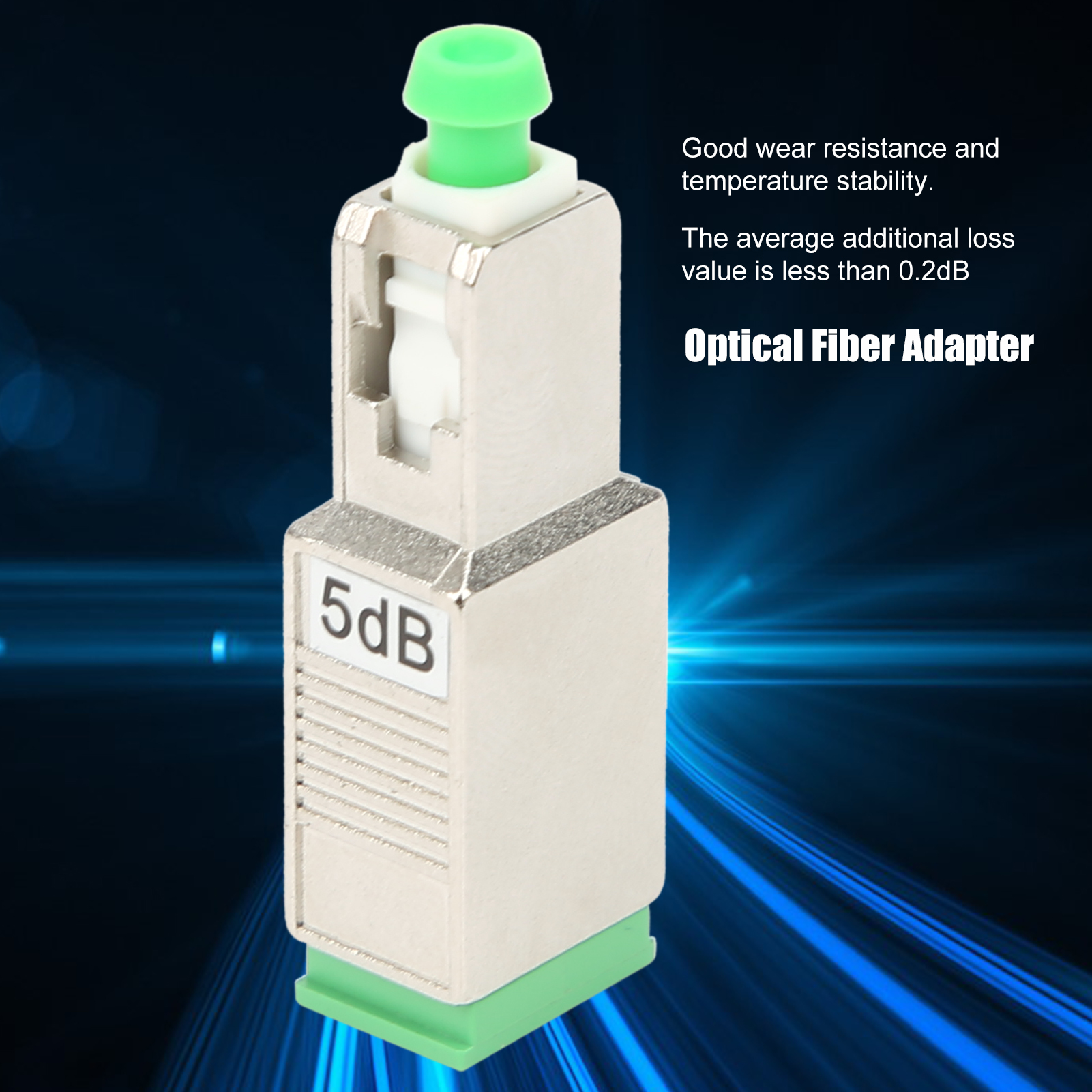 Glasfaserstecker In Broadcast-qualität (5 Db), Sc-flanschadapter, Männlich/weiblicher Dämpfungsregler, Sc/apc