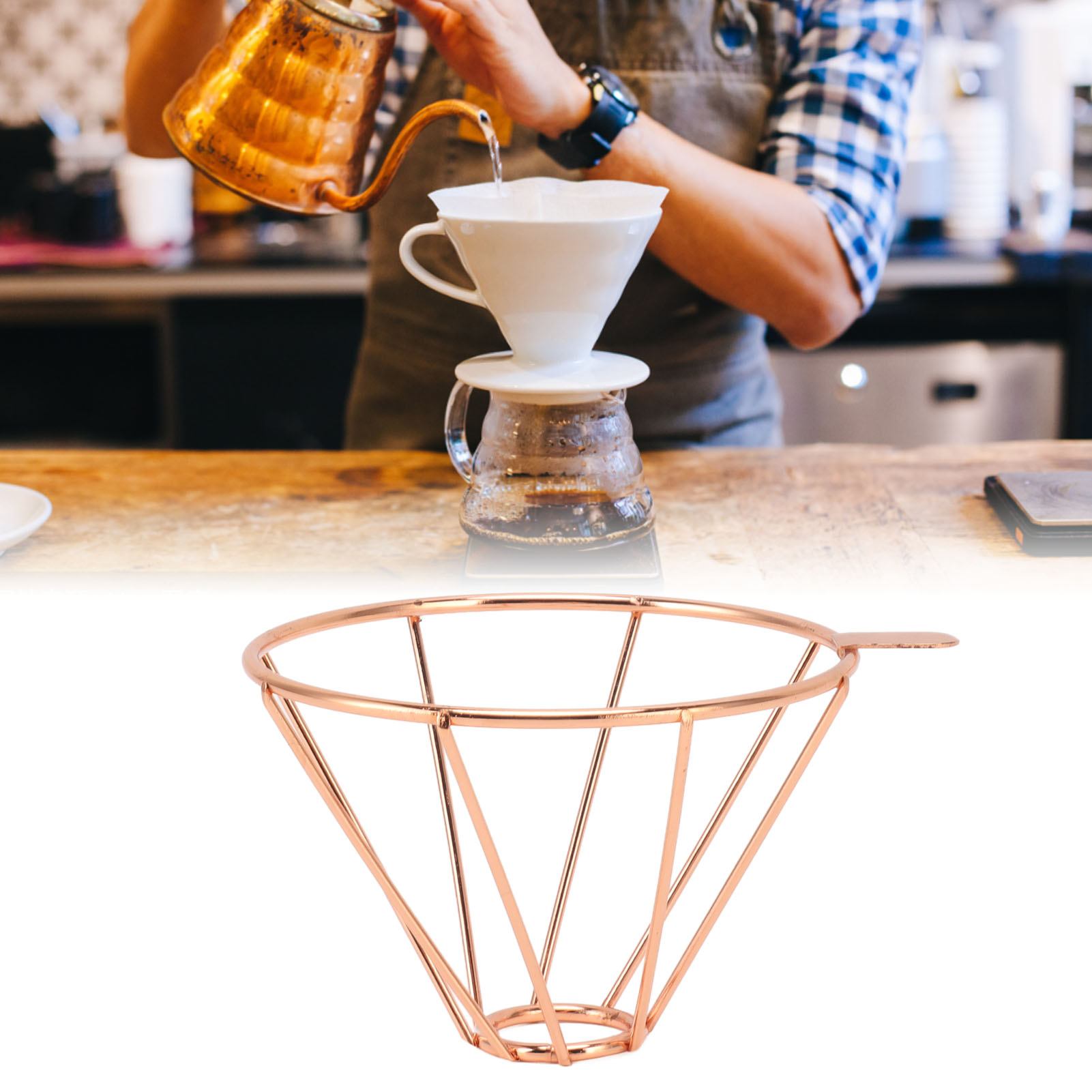 Kaffeefilterhalter, Edelstahl-kaffeefilter, Kaffeefilterpapier, Kaffeefiltertrichter