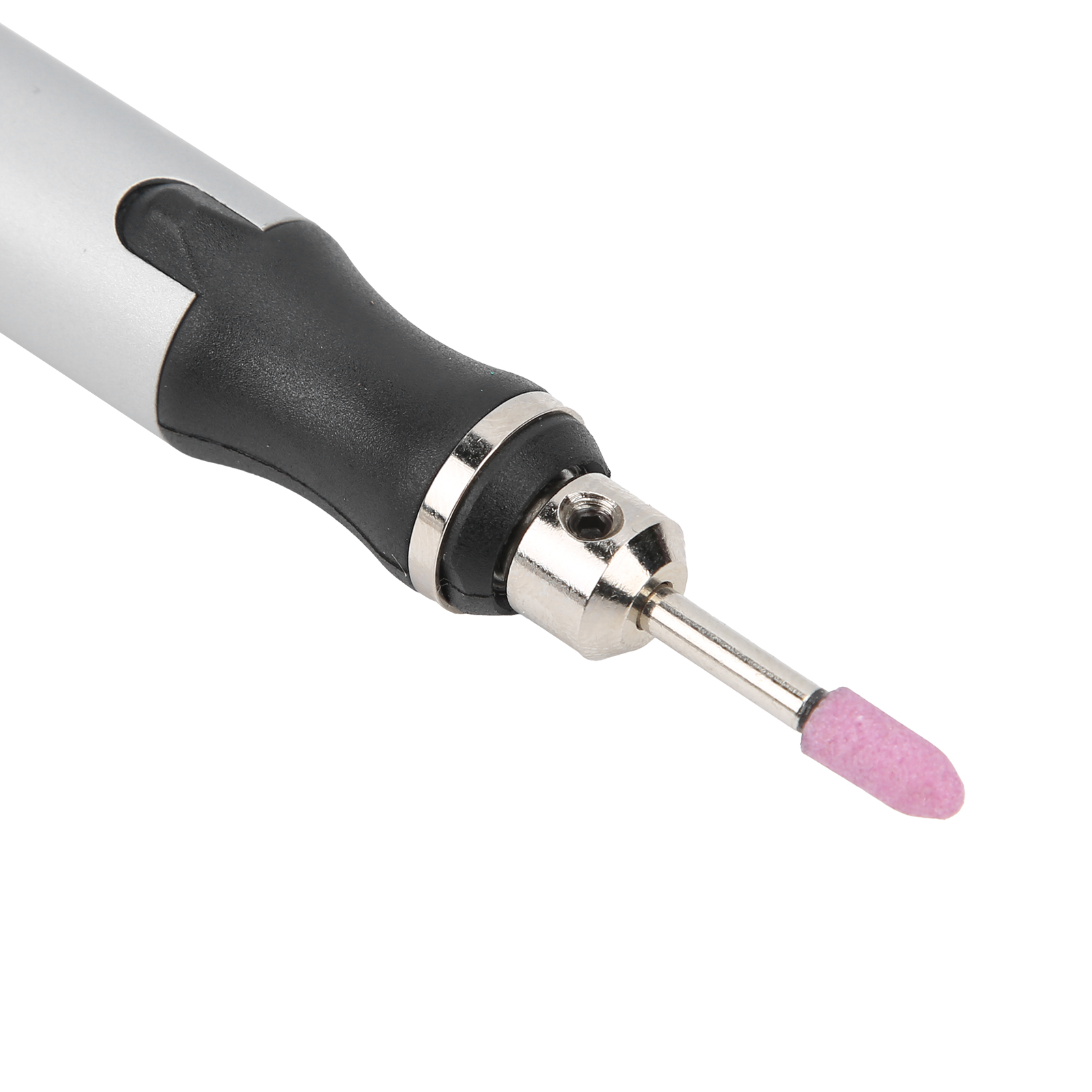 Mini-akku-polierer + Nagellackentferner-zubehörset (52-teilig, Silber)