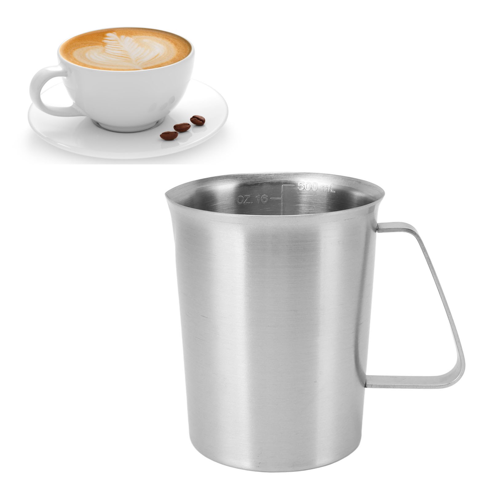 Messbecher, Latte-art-kaffeetasse, 500 Ml
