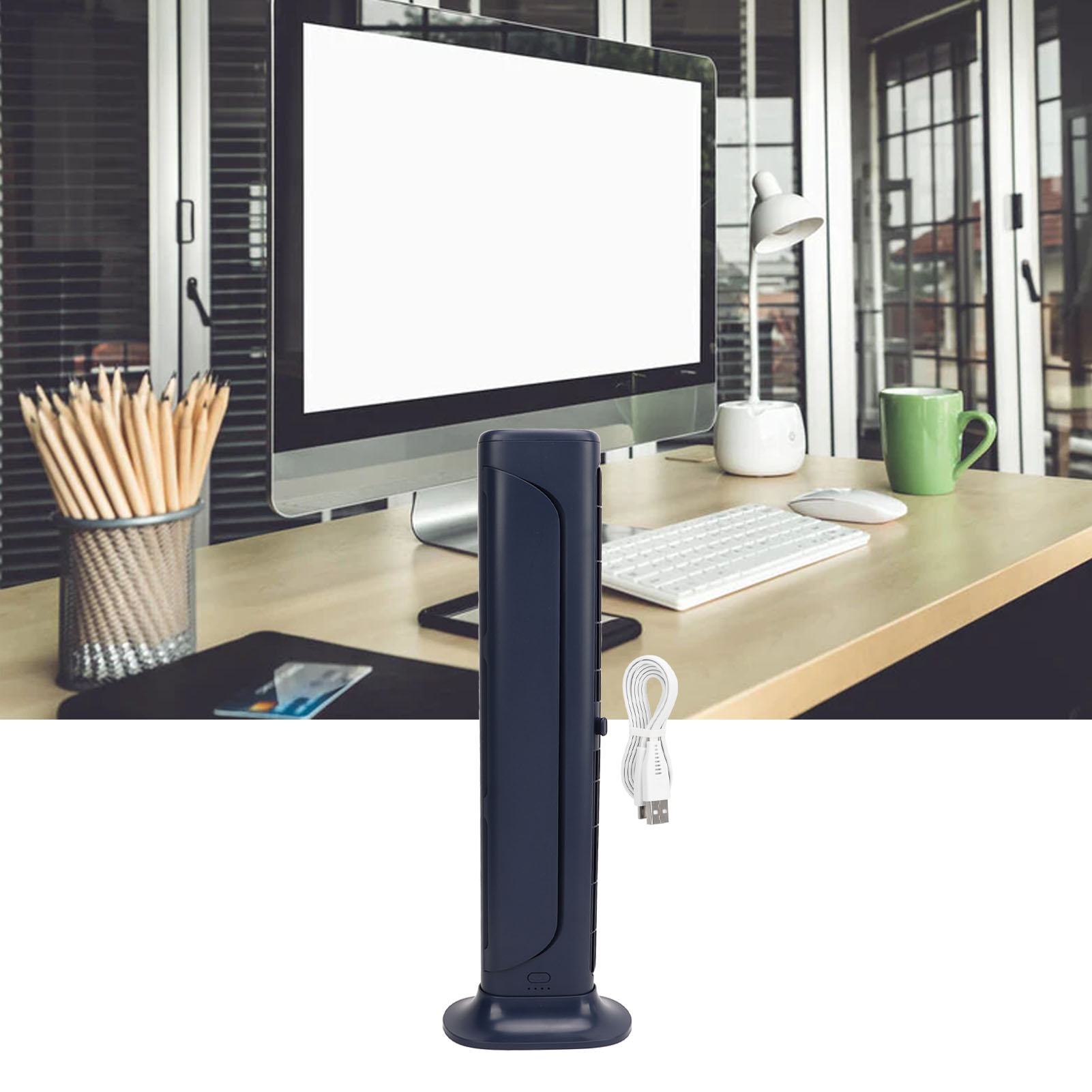 Wandventilator Für Bildschirme, Wiederaufladbarer, Klingenloser Clip-on-bildschirmventilator, Kleiner Tischventilator Für Zuhause Oder Büro, Tischventilator, 3-stufiger Usb-tischventilator Mit Starkem