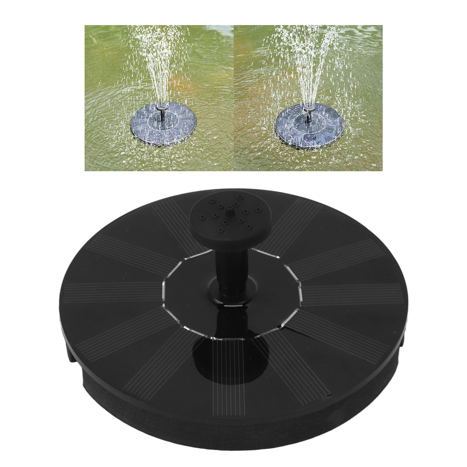 Solarbrunnen, Handgefertigter Artikel Mit 5-v-solarstrom, Vogelfutterhaus, Vogelbad, Kleiner Gartenbrunnen, Schwimmendes Becken, Minibrunnen.