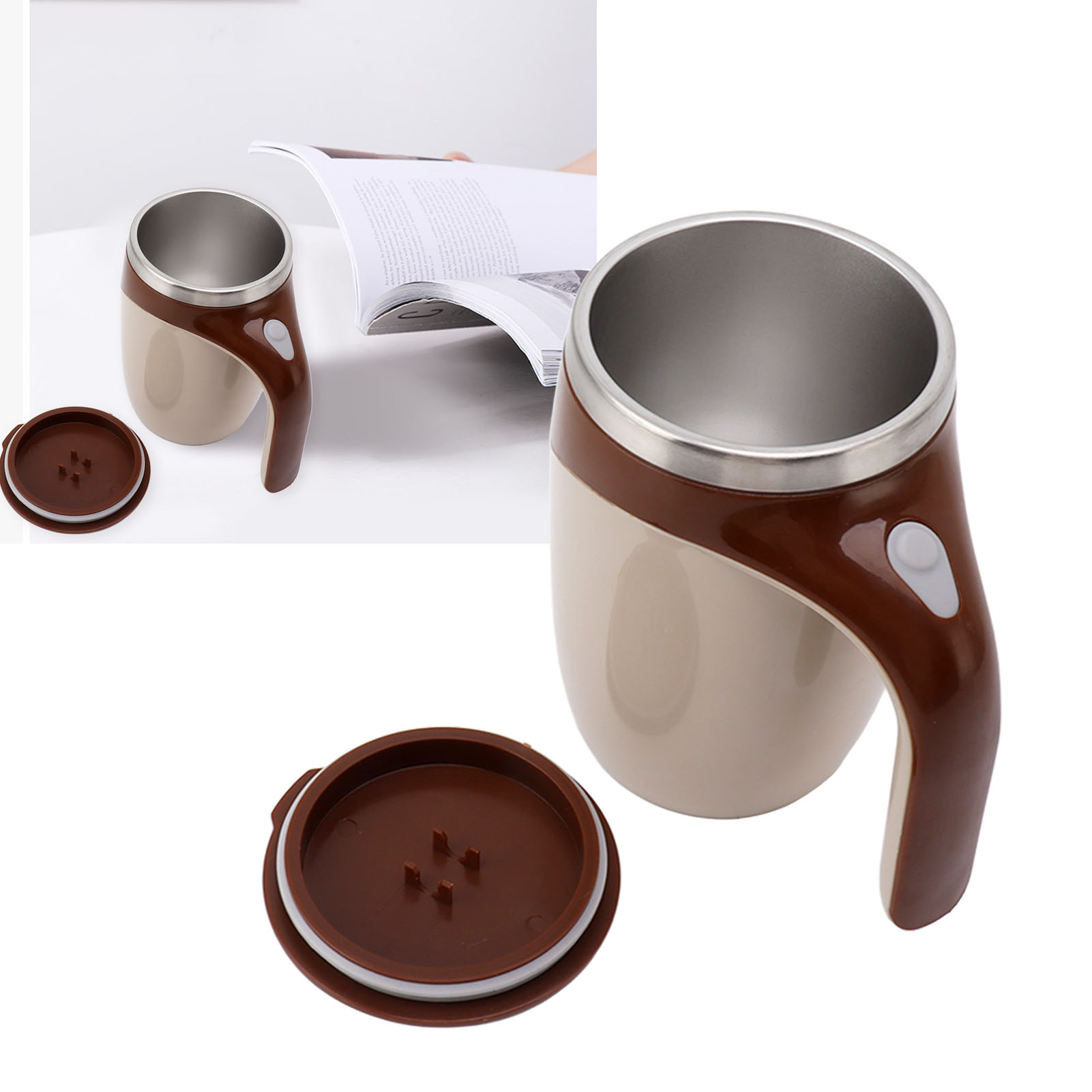 Vollautomatischer Magnetischer Kaffeebecher, Edelstahl-kaffeebecher