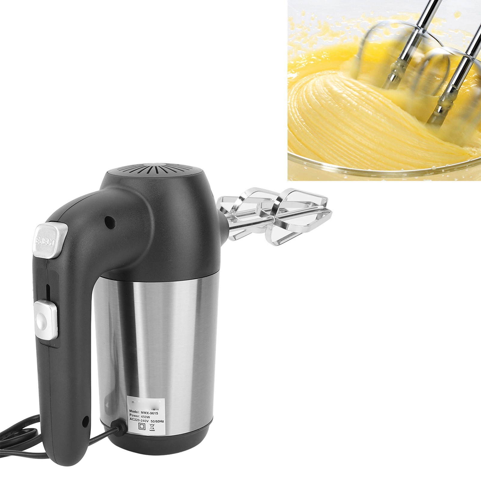 Multifunktionale Küchenmaschine, Standmixer, 450 W, Schneebesen, Knethaken, Garniermixer, Europäischer Standard 220 V
