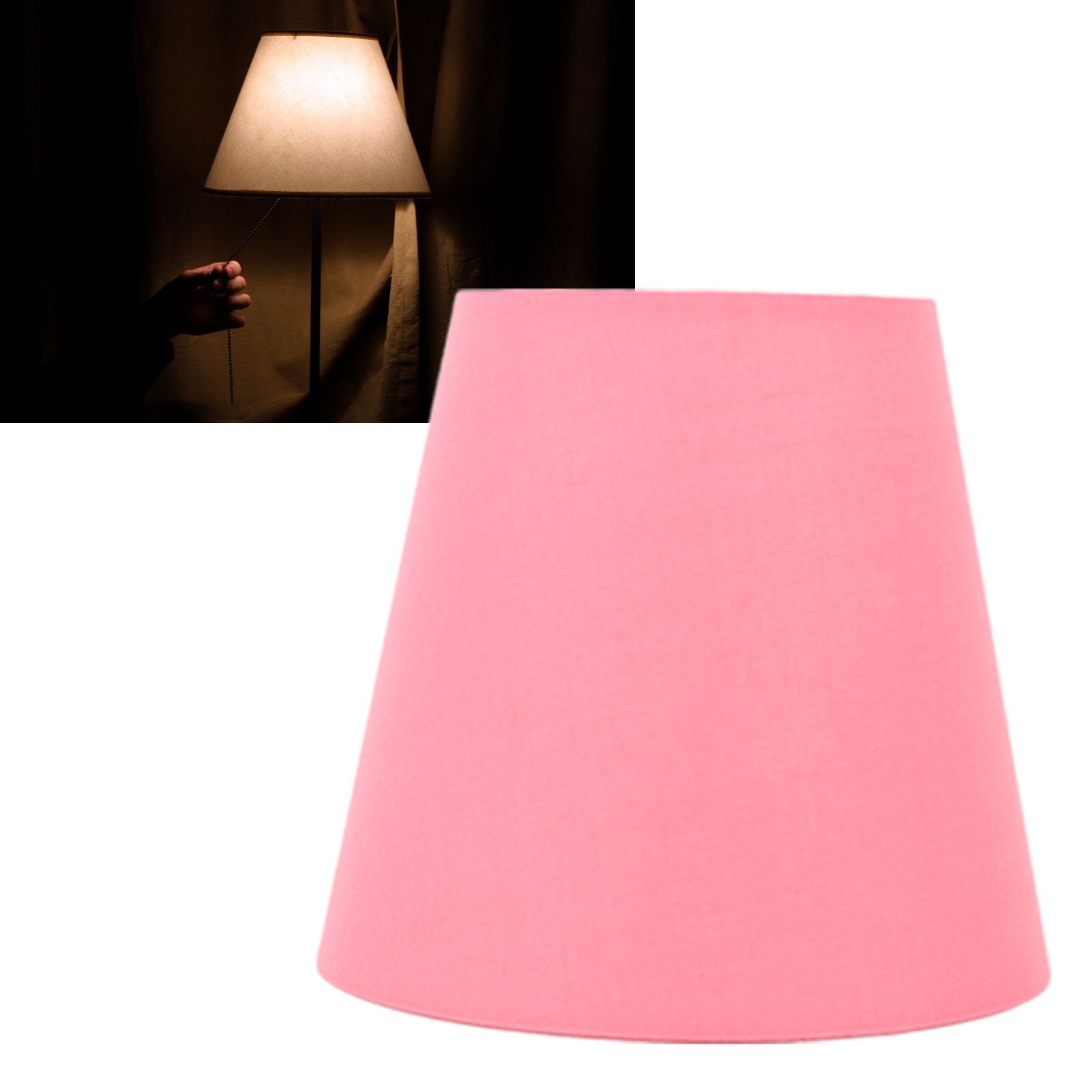 Moderner Lampenschirm Aus Stoff, Kreativer E14-lampenschirm, Origineller Lampenschirm Geeignet Für Pendelleuchten, Wandleuchten, Nachttischlampen, Tischlampen, Rosa Lampenschirm
