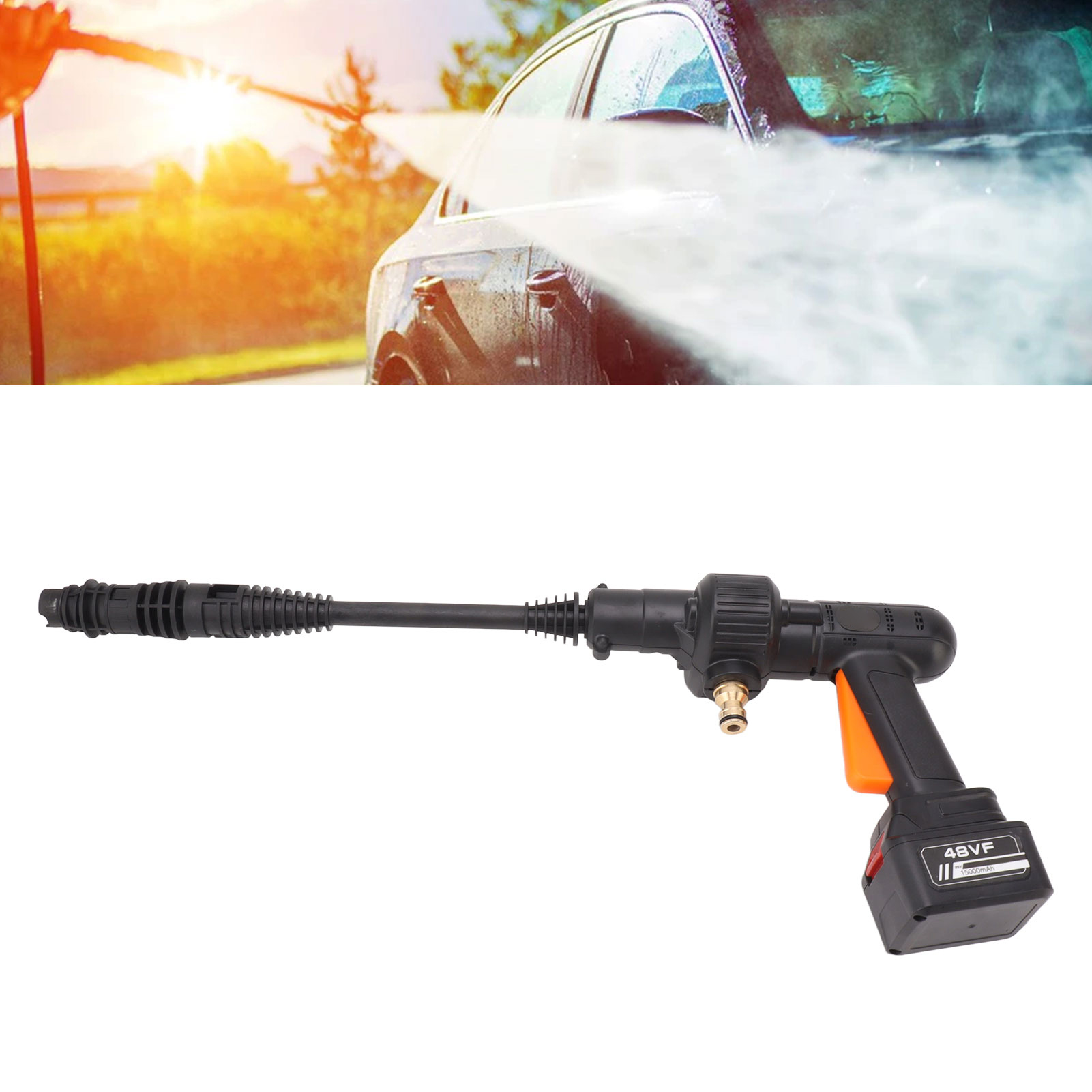 Hochdruck-wasserpistole Für Den Hausgebrauch, Klimaanlagenreinigung, Kabellose Autowäsche, Terrassen-wasserpistole, Tragbar, 100-240 V, Europäischer Standard.