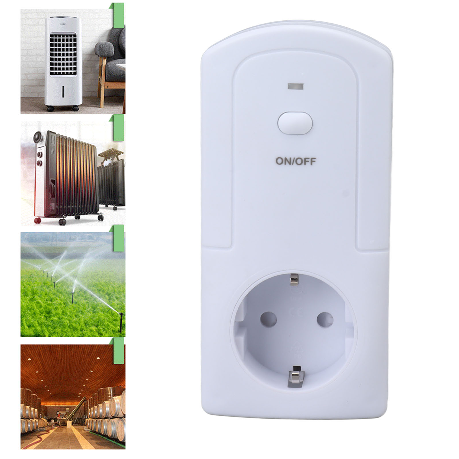 Temperaturregelungssteckdose Mit Thermometer Und Hygrometer (ac 90–250 V), Drahtloser Wlan-temperaturregler Mit Fernbedienung Und Timer (ts-5000eu)