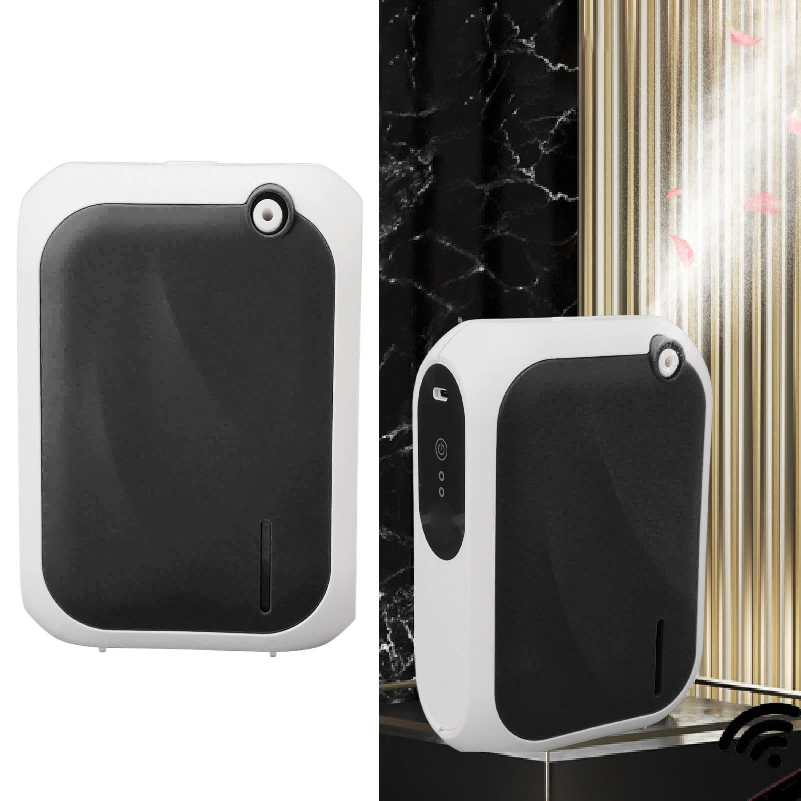 Programmierbarer Bluetooth-aroma-diffusor (200 M³) Mit Integrierter App Für Den Gewerblichen Einsatz In Hotellobbys, Saunen Und Spas Automatischer Duftdiffusor Für 140 Ml Ätherische Öle Schwarzer Usb-