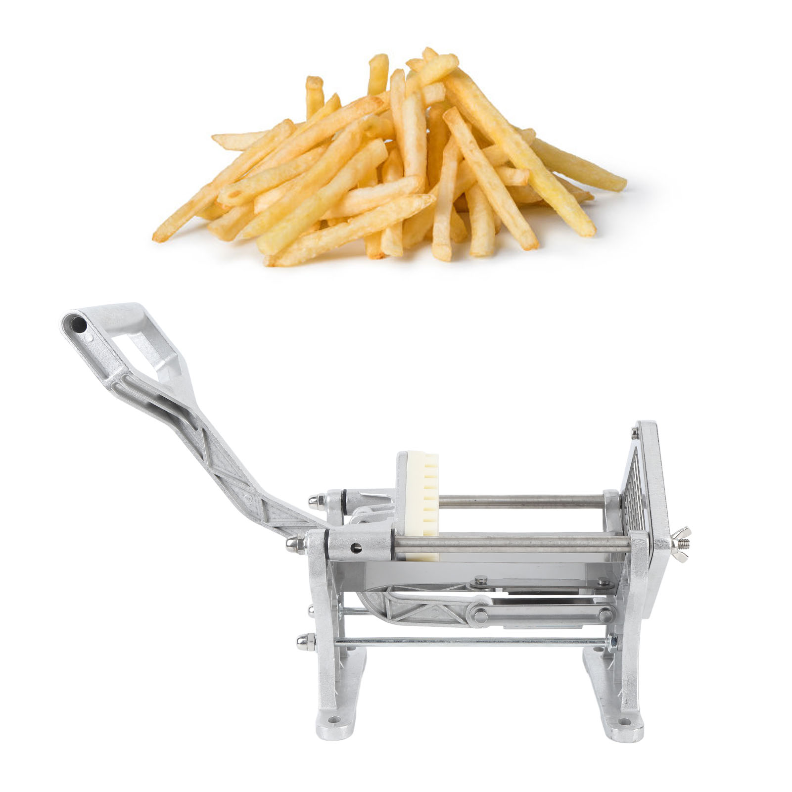 Multifunktionaler Manueller Pommes-frites-schneider, Kartoffelschneider Aus Edelstahl, Vielseitiger Horizontaler Und Vertikaler Radieschenschneider