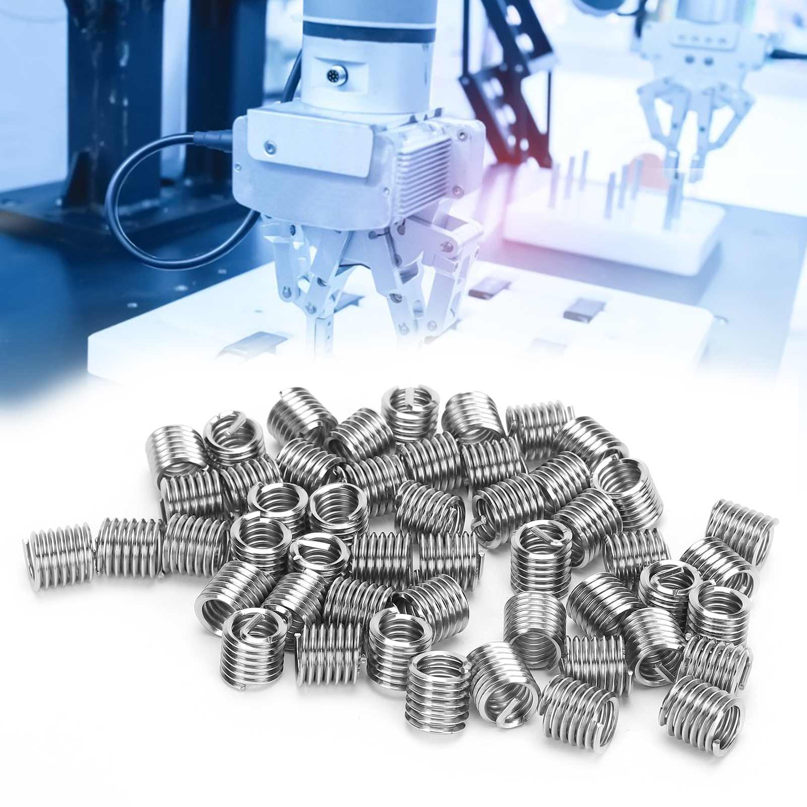 50 Stück Gewindeschutzhülsen, Amerikanischer Standard 5/16"-181,5d, Für Gewindereparaturen.