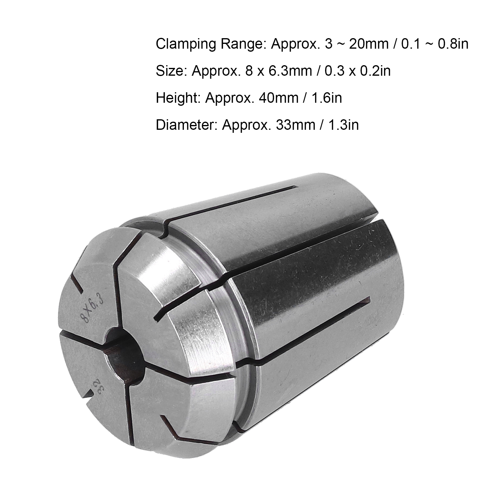 Er32-86,3mm Hochpräzisions-er32-spannzangenfutter Mit Feder Für Graviermaschinen Und Bohrmaschinen Mit Einer Hohen Präzision Von 0,008 Mm.